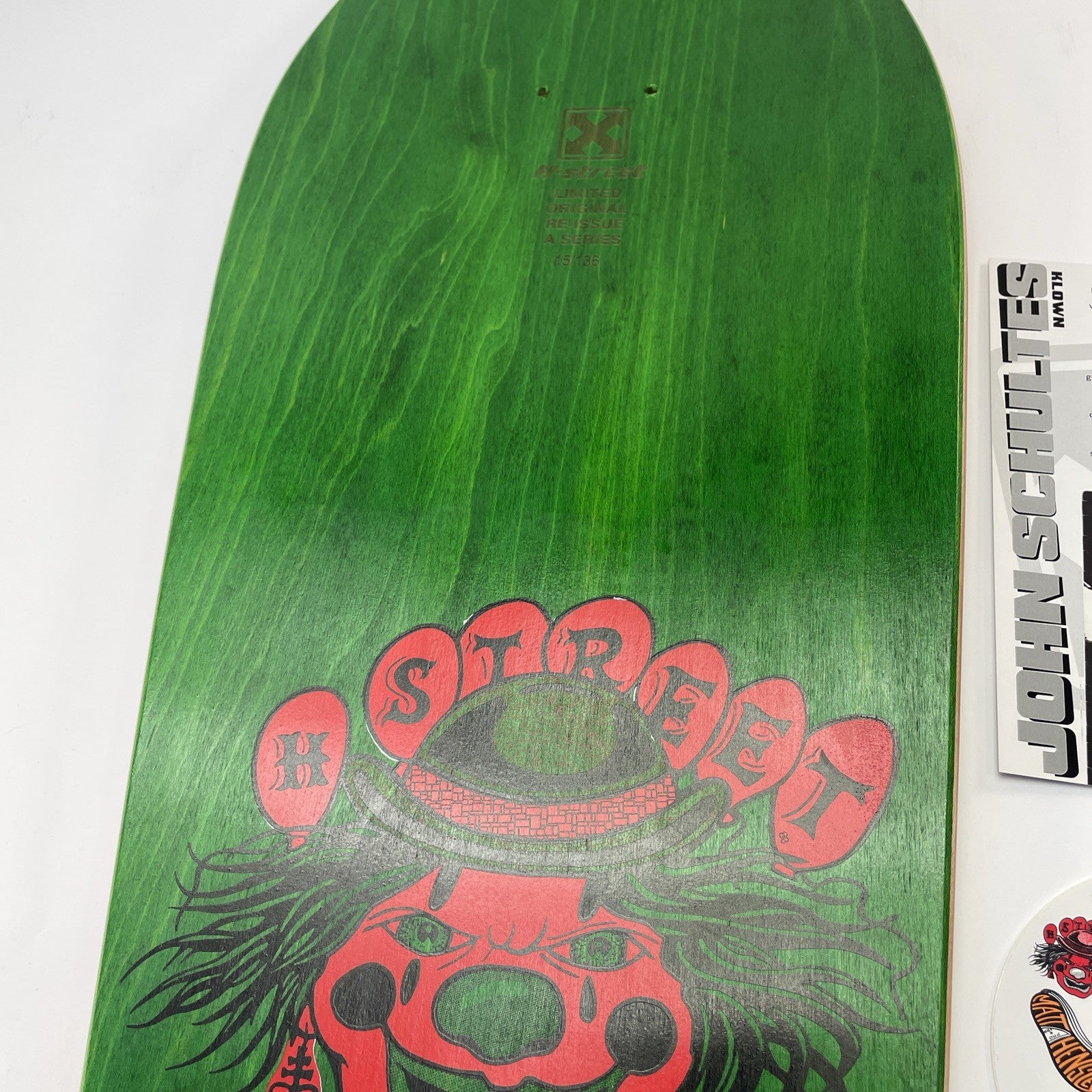 John Schultes A Series Clown H-Street Skateboard Deck Limited Edition #15 of 136