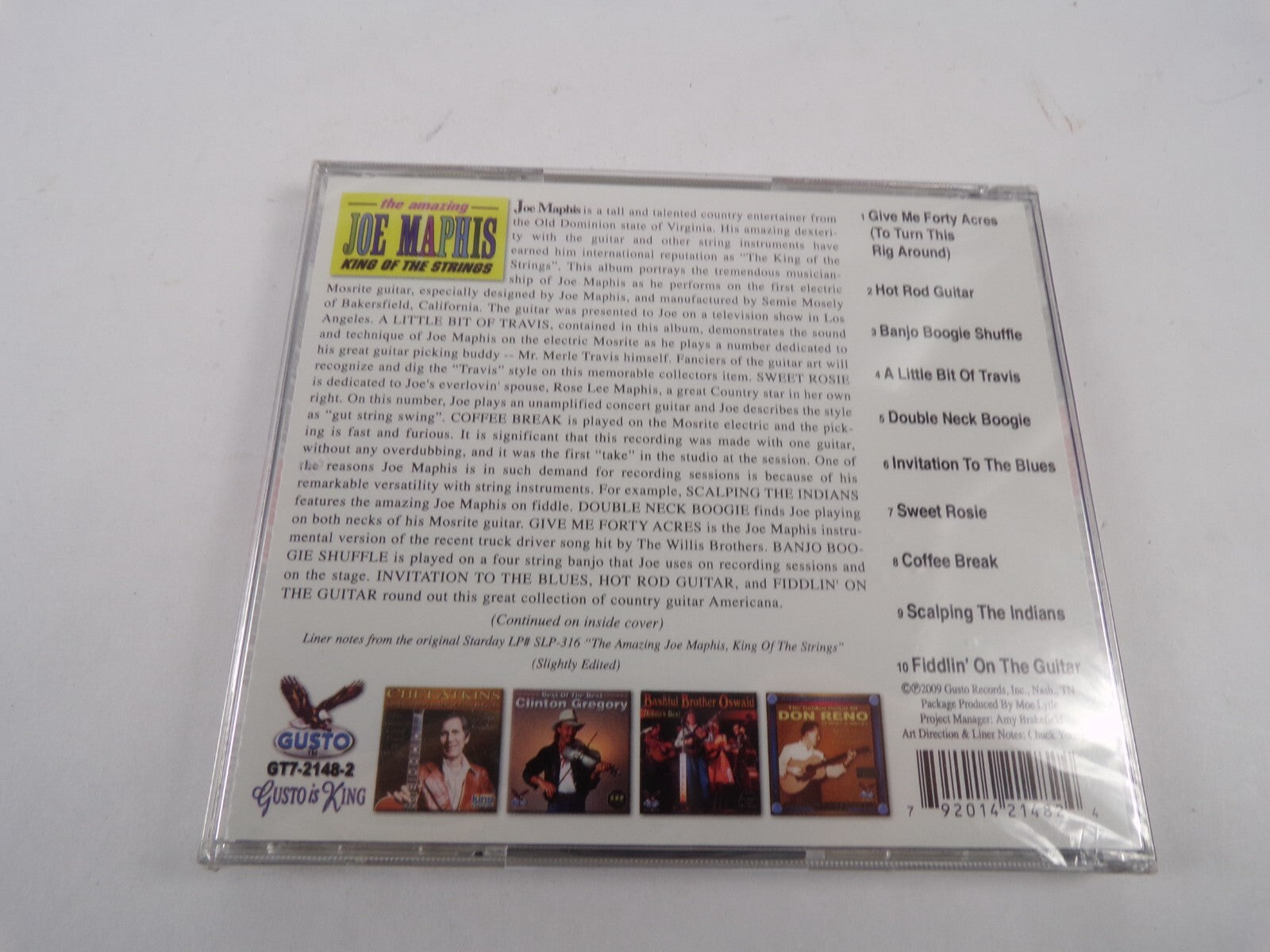 The Amazing Joe Maphis King Of The Strings Hot Rod Guitar Sweet Rosie CD#62