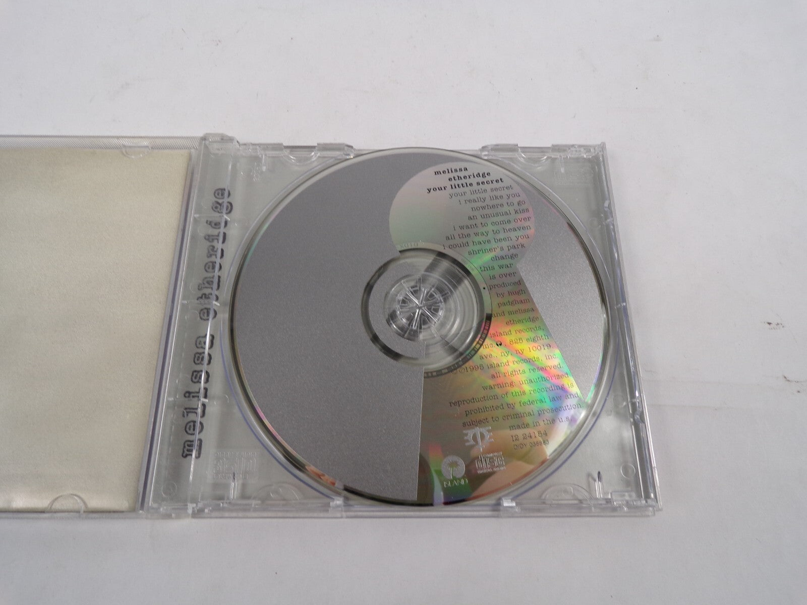 Melissa Etheridge Your Little Secret I Really Like You Nowhere To Go An CD#30