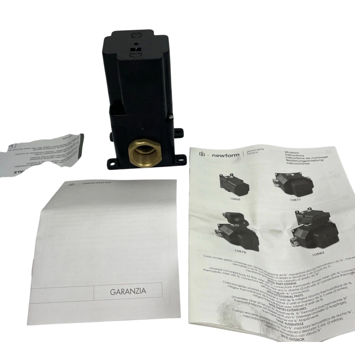 NEWFORM GARANZIA 3/4" Concealed Body for Stop Valve Handle Adjusting 10866US