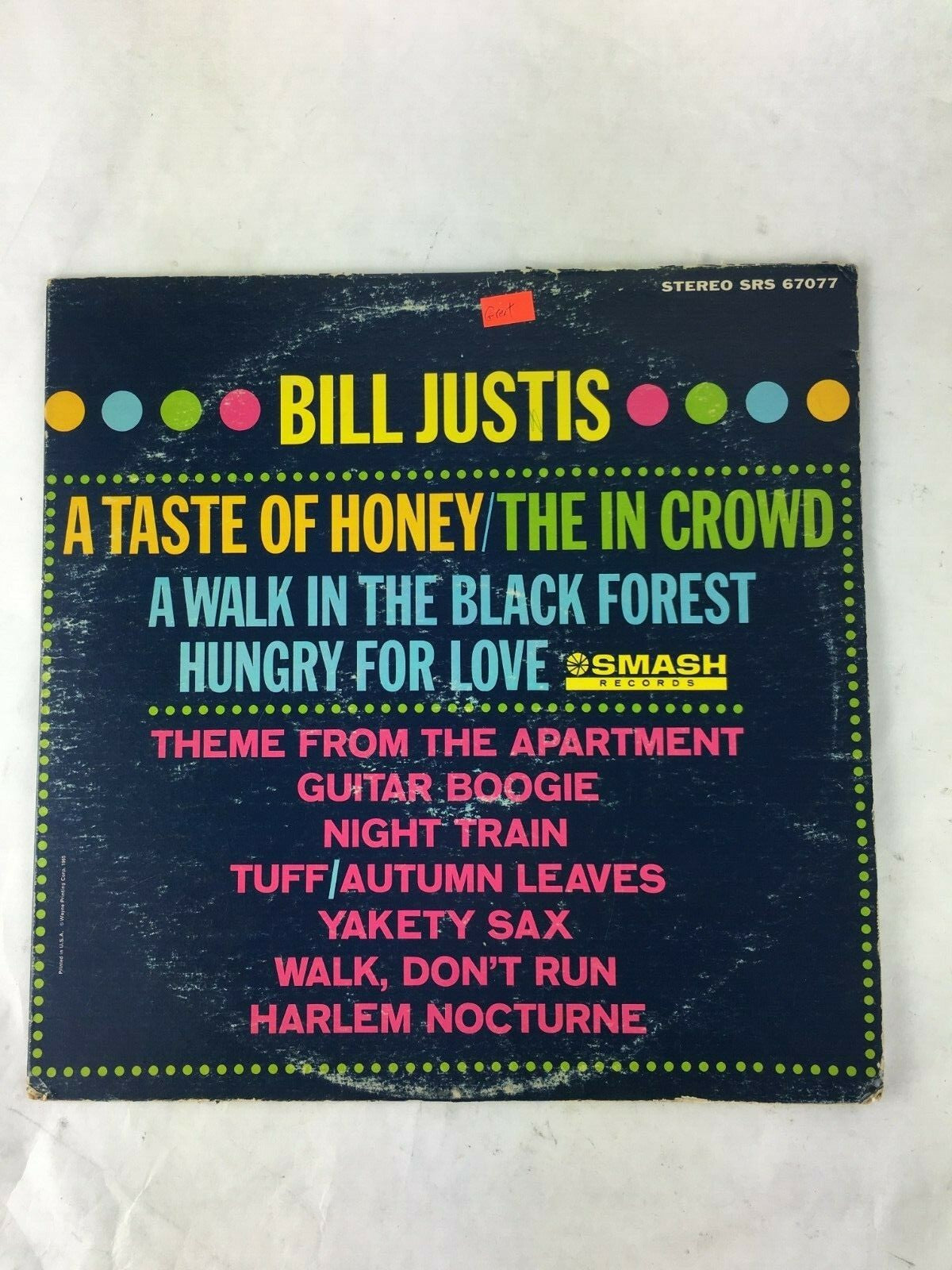 Bill Justis: A Taste Of Honey / The In Crowd
