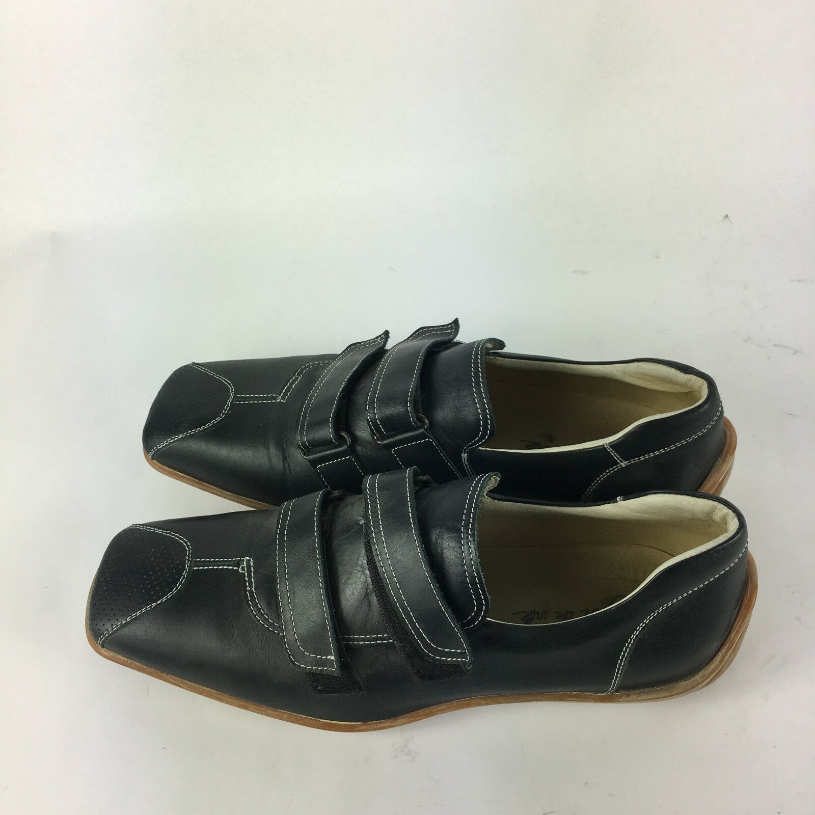 Genuine Bryan de ville Stylish Slip-Ons Style Navy Blue Shoes for Men Size 44