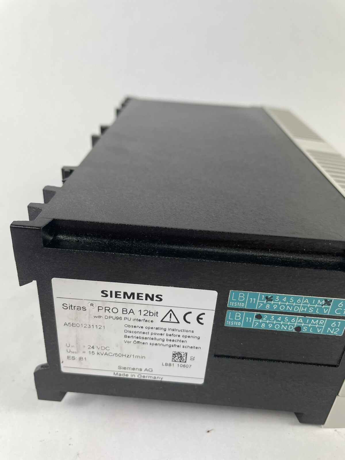 Siemens Sitras PRO BA 12bit with DPU96 PU interface DC Buffer Amplifier DC