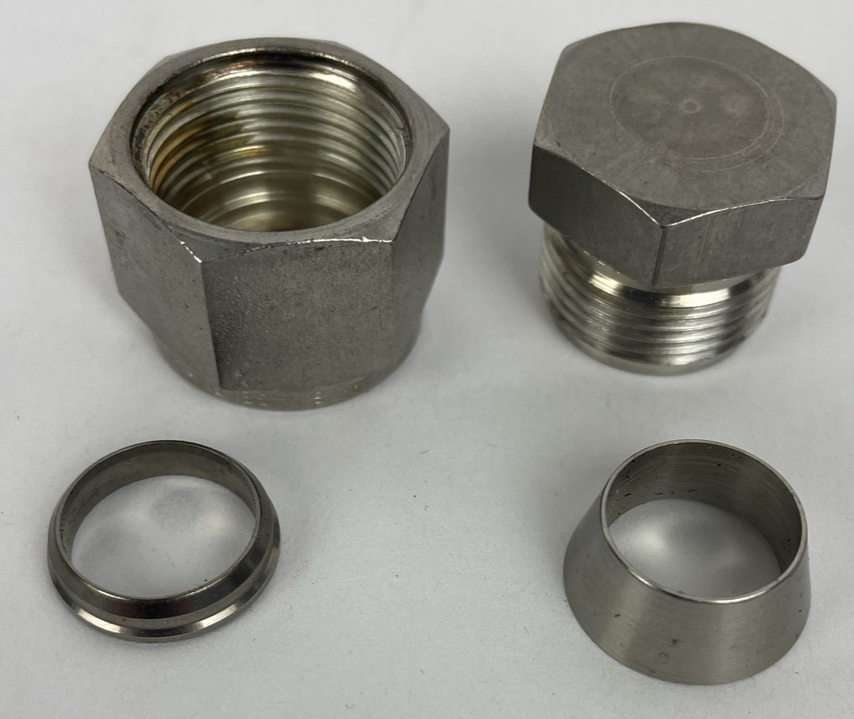 OEM Swagelock 1" Tube Cap - Double Ferrule 316 Stainless Steel Compression Tube