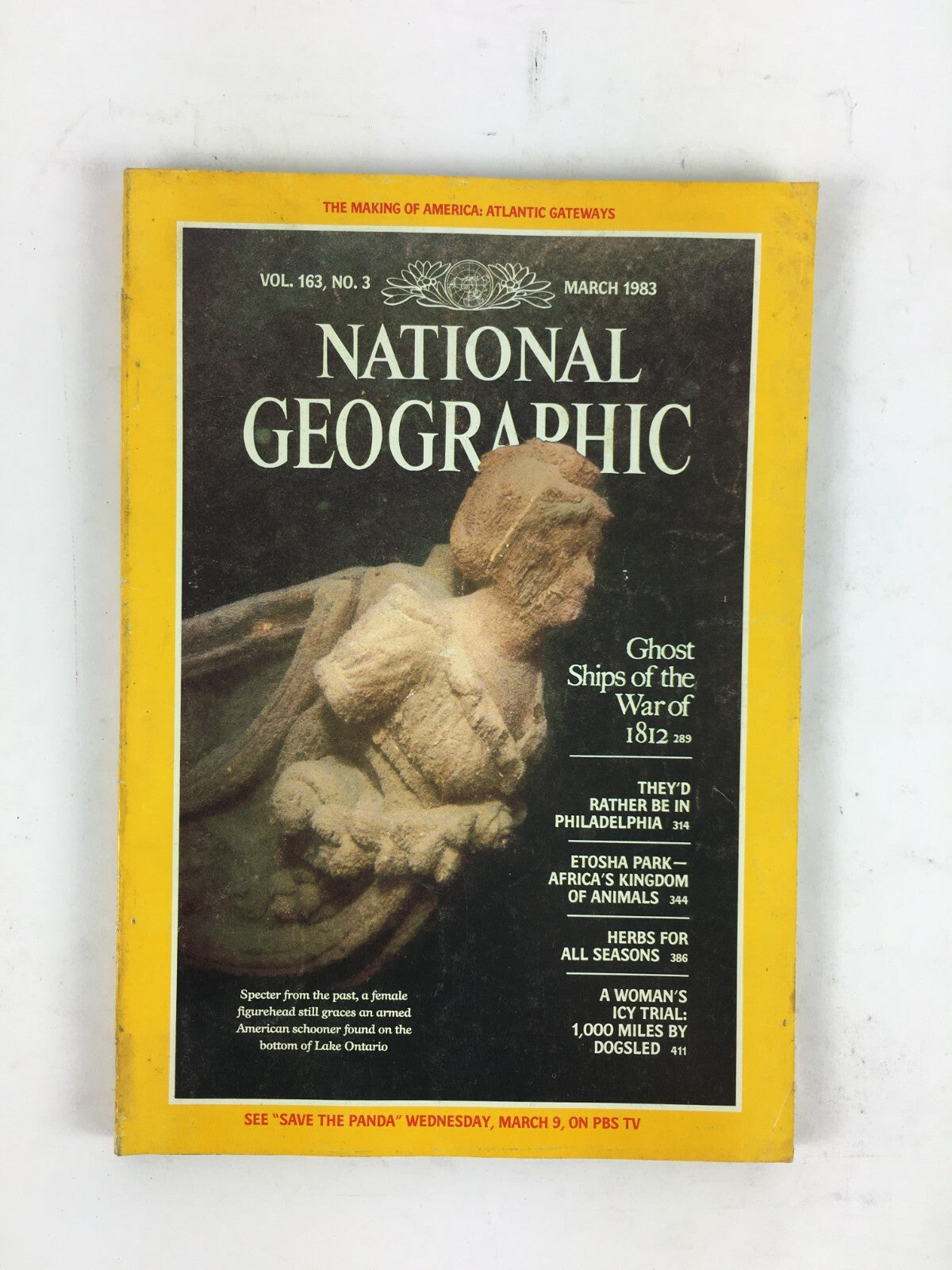 March 1983 NationalGeographic Magazine Ghost Ships of the War of 1812 EtoshaPark