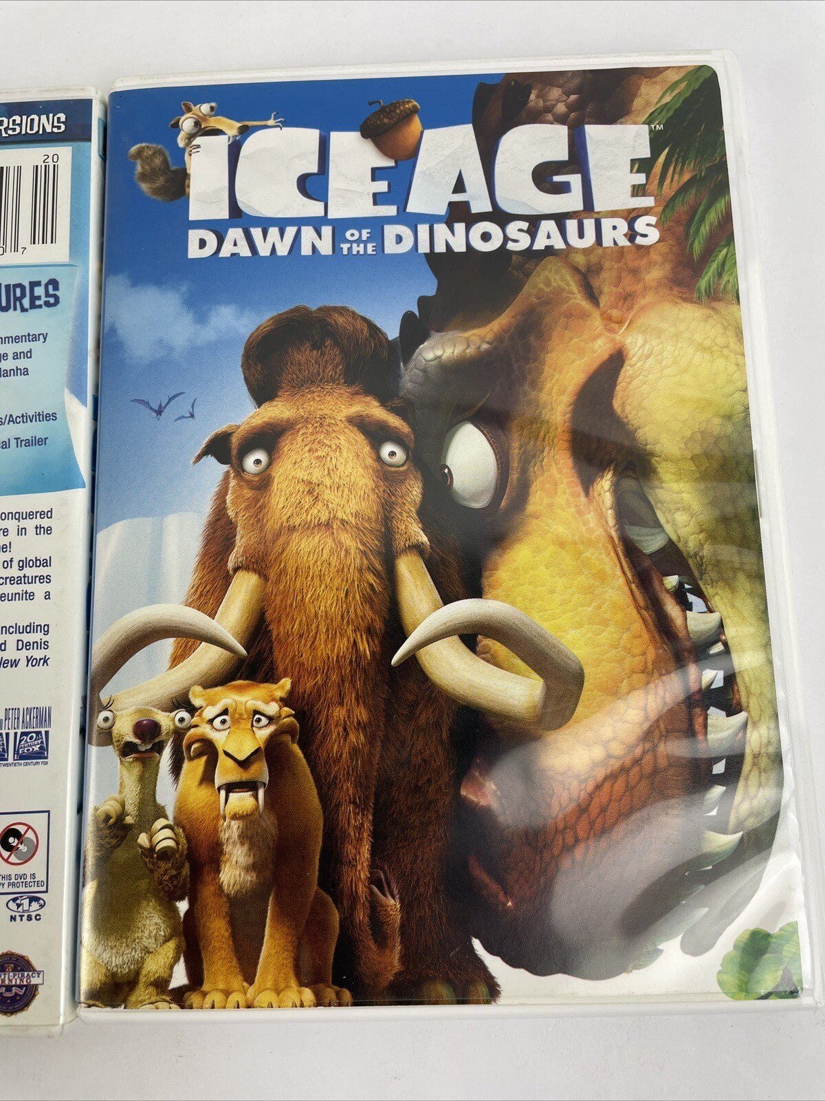 Lot of 2 x DREAMWORKS Ice Age Movies ICE AGE, ICE AGE - Dawn of the Dinosaurs