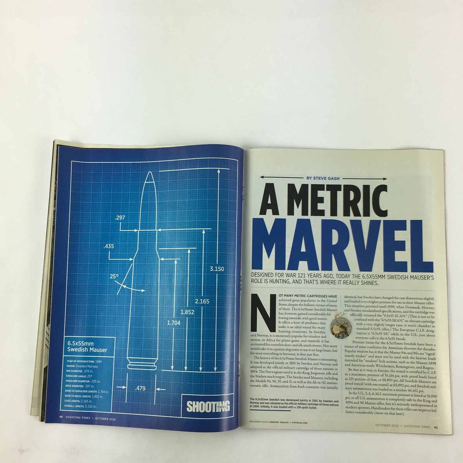 October 2015 Shooting Times Magazine A Metric Marvel Steiner T5Xi 3-15X 50mm .35