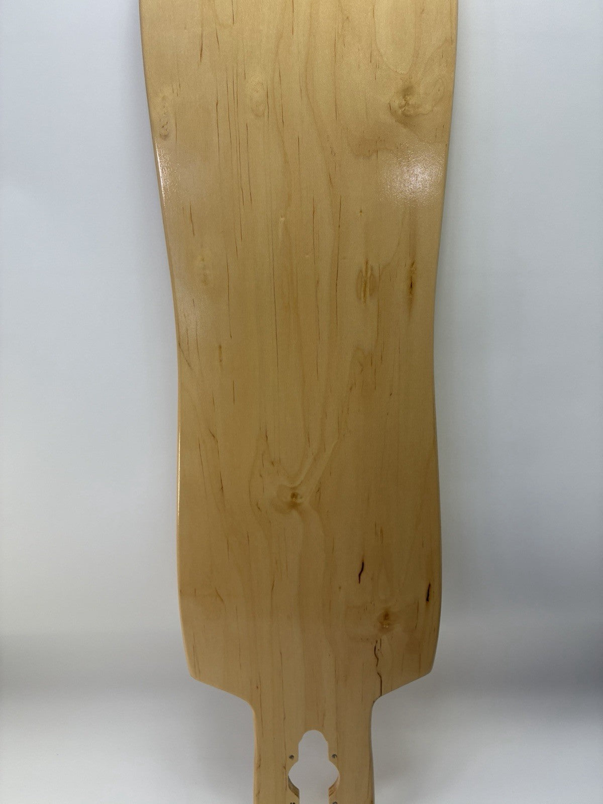 Drop Through Longboard Deck 42.5" x 9.75" 8 Ply Hard Rock Maple Natural Blank