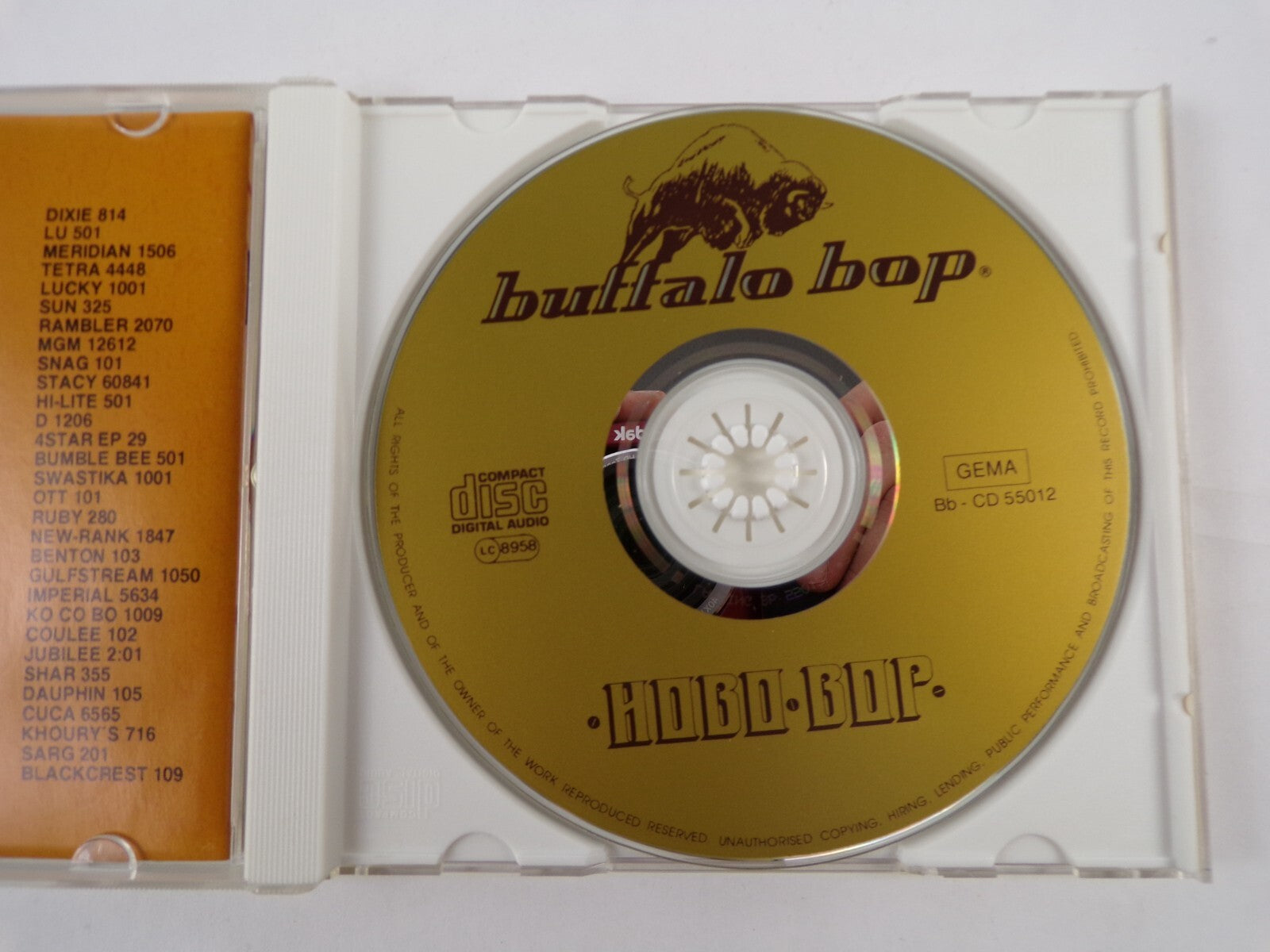 Hobo Bop Buffalo Bop Mystery Train CD #18