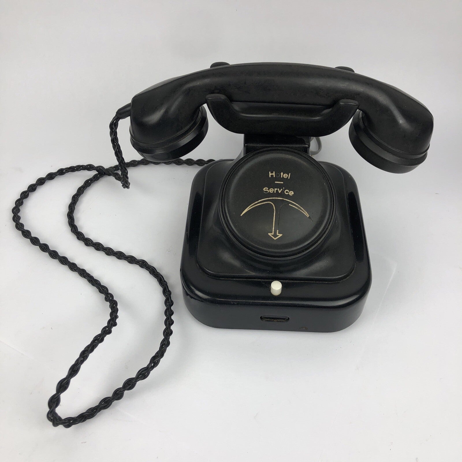 Antique Vintage Guest Hotel Service Telephone Phone Red Light Valet Room Service