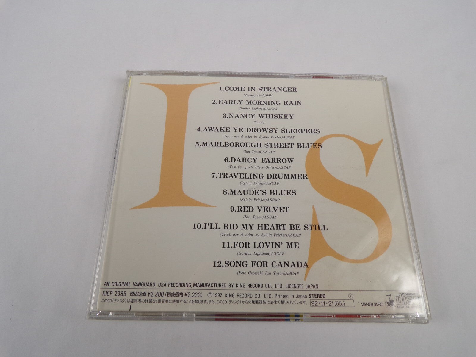 Ian Sylvia Early MorninG Rain Come In Stranger Nancy Whiskey Darcy Farrow CD#60