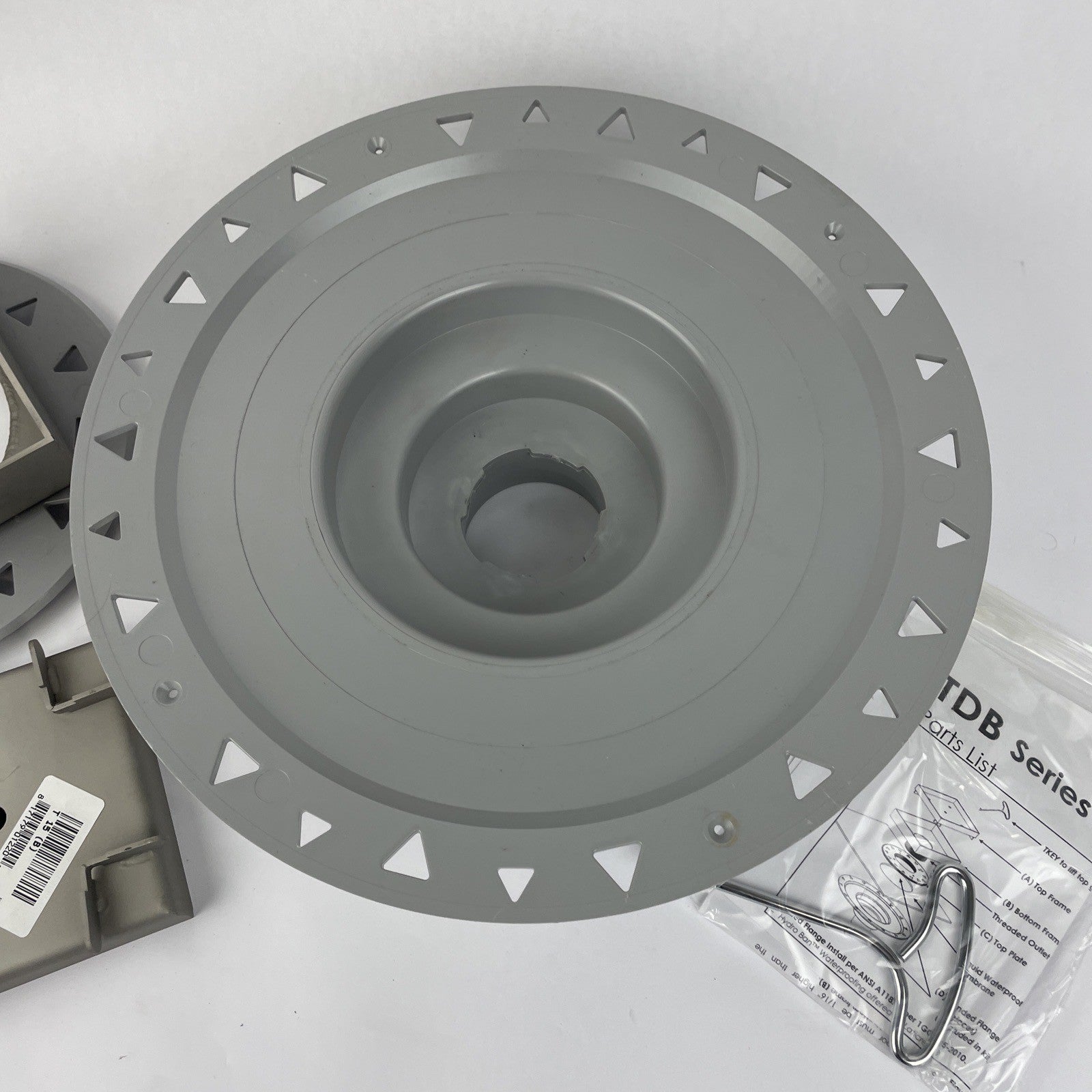 Infinity Drain Premium Center Drain 4” x 4” Tile Drain Strainer Stainless TBD 15