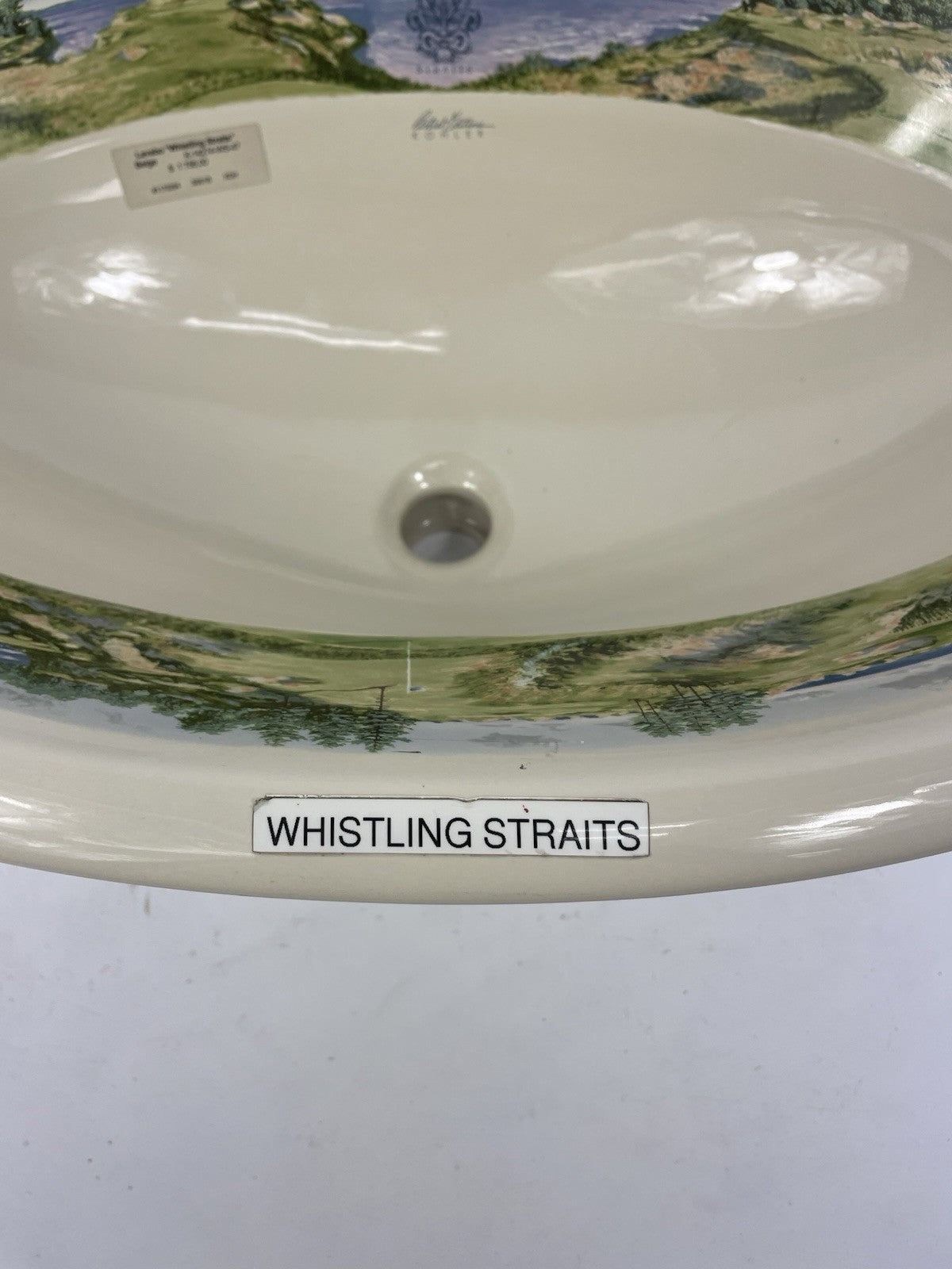 Kohler K-108-3-PB+K-274-WS Whistling Straits Antique Sink Faucet Artist Edition