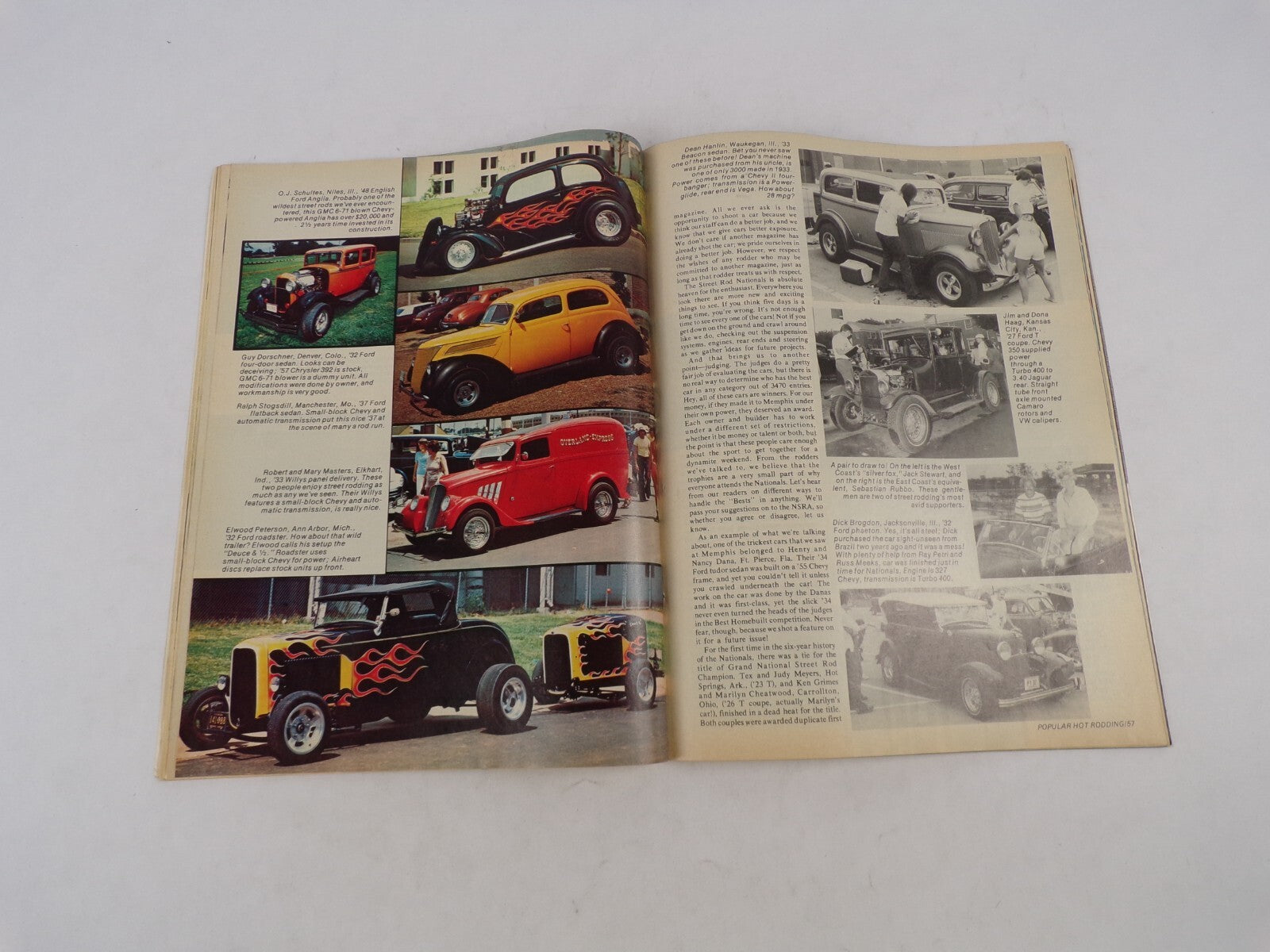 November 1975 Hot Rod Magazine Vans-Street Rods-Street Machines! Chevy Head Secr