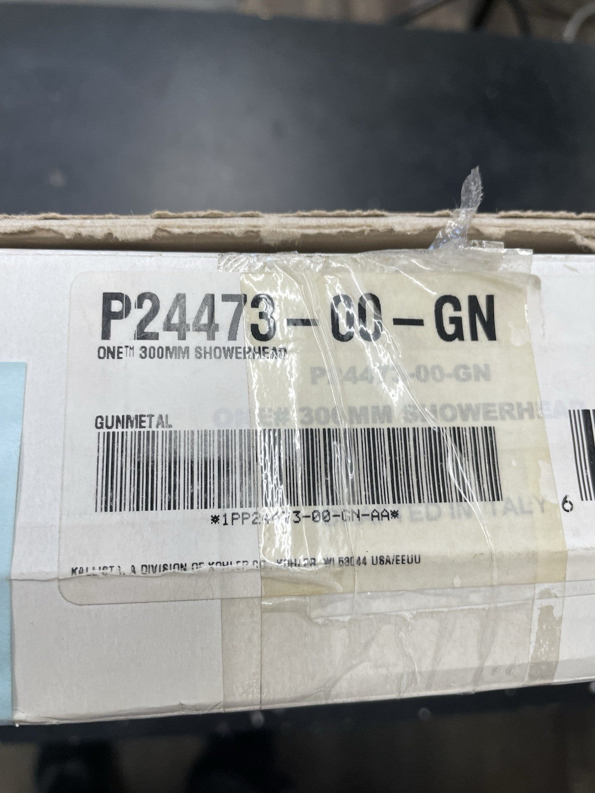 Kallista P24473-00-GN Single Function 2.5 GPM Shower Head 300mm Gun Metal