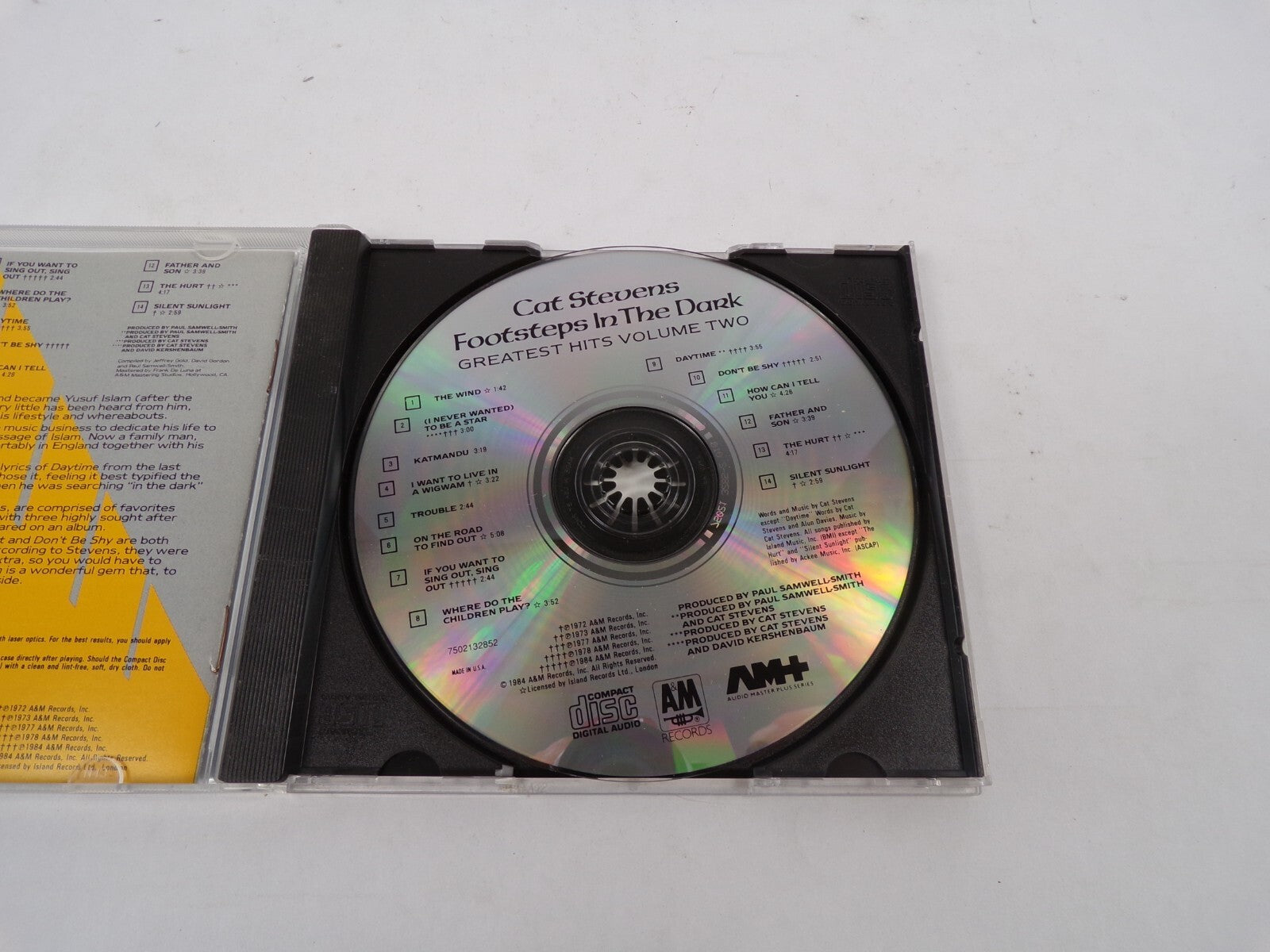 Cat Stevens Footsteps In The Dark Greatest Hits Volume Two The Wind To Be ACD#25