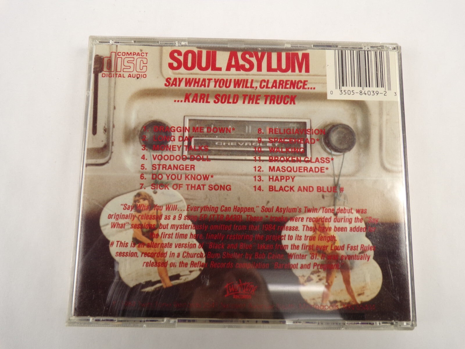 Soulasylum Say What You Will, Clarence Long Day Stranger Happy Walking CD#54