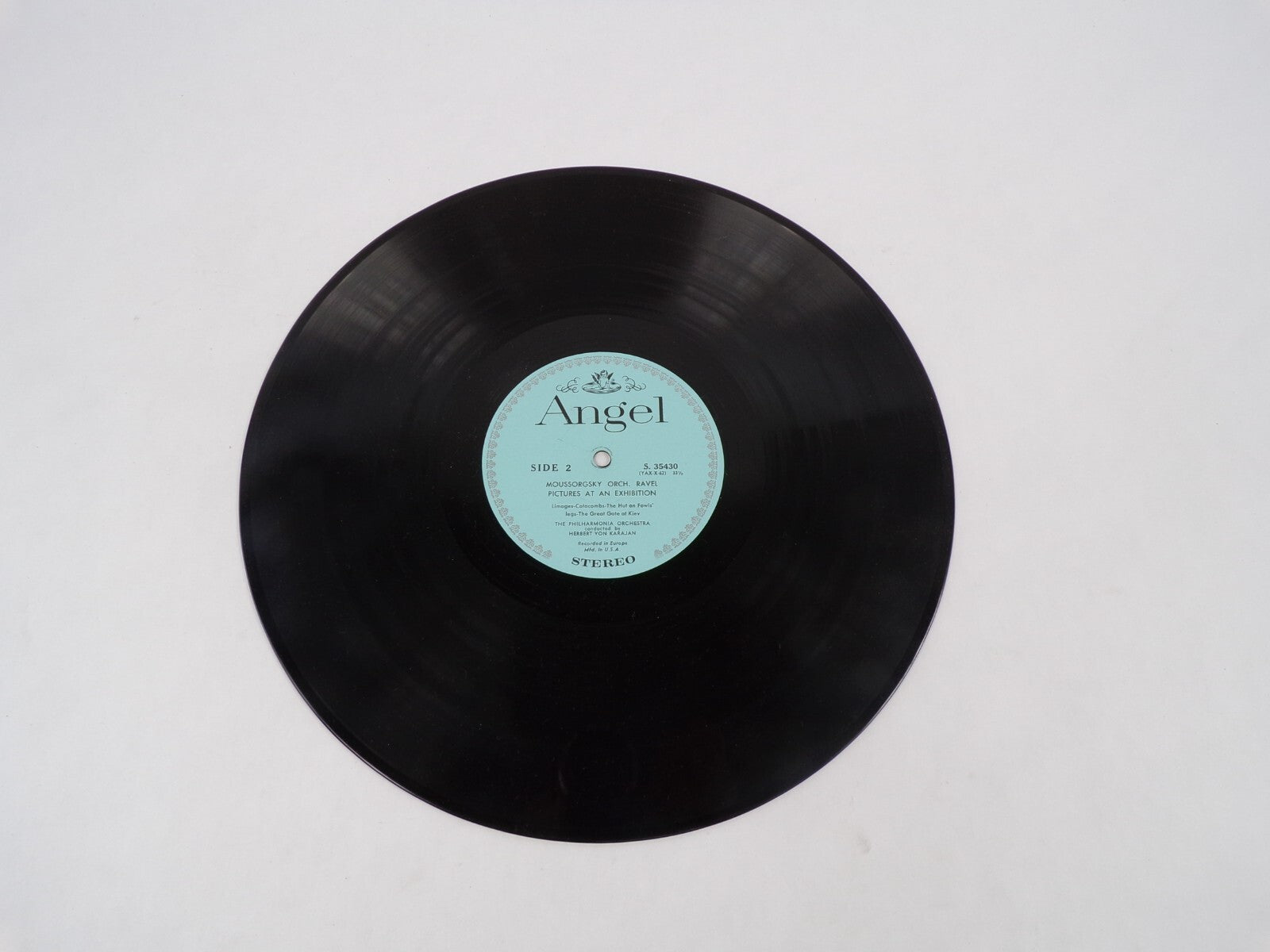 Moussorgsky Ravel Pictures At An Exhibition Herbert Von Karajan Vinyl Record