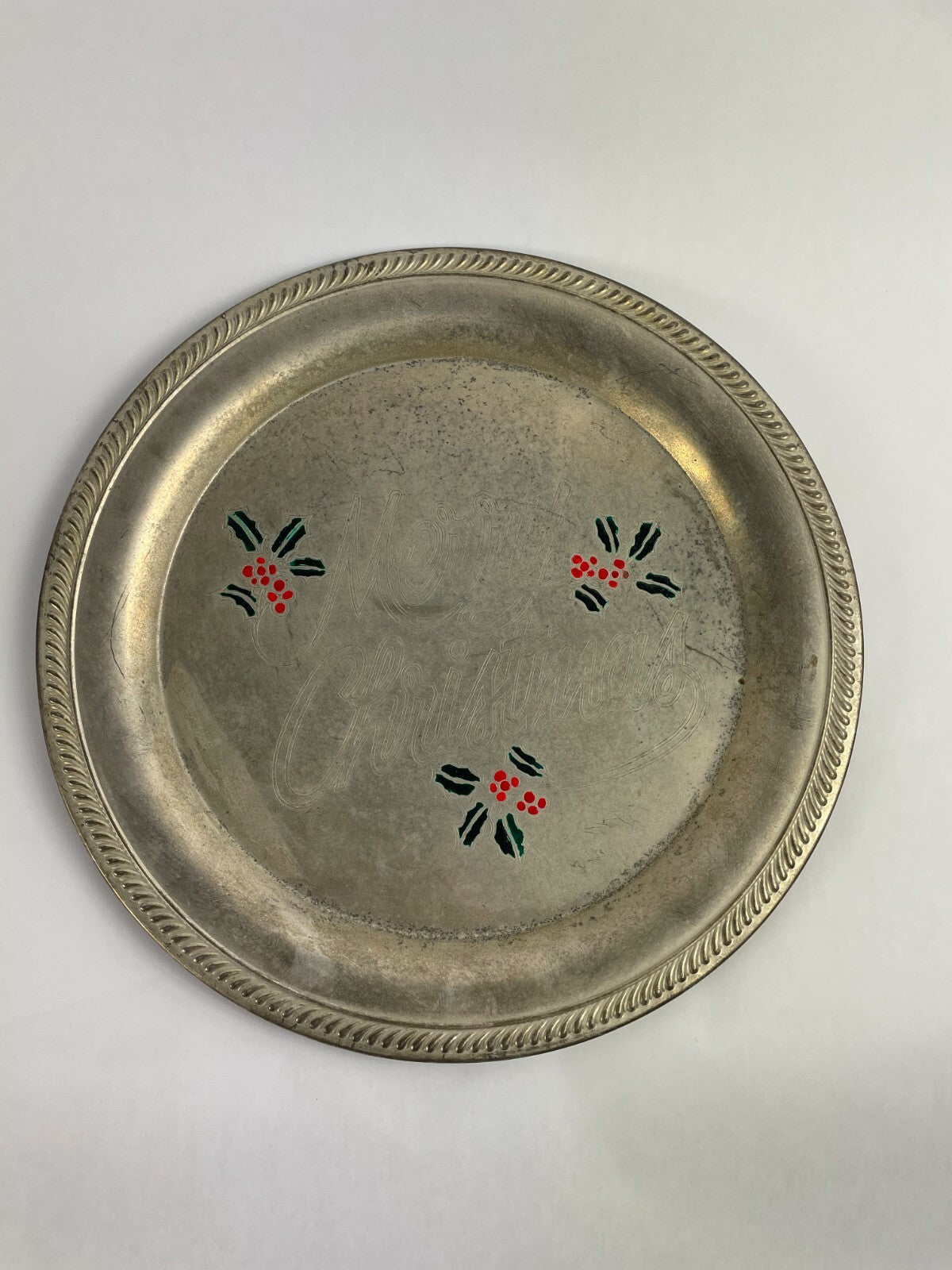 Merry Christmas Beautifully Designed Decotrative Plate Home Decor