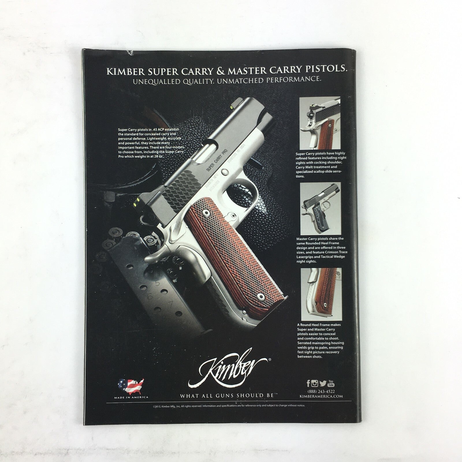 January 2016 Guns Magazine Light N Lethal Polymer AR 5.56mm .357 Magnum .17 HMR