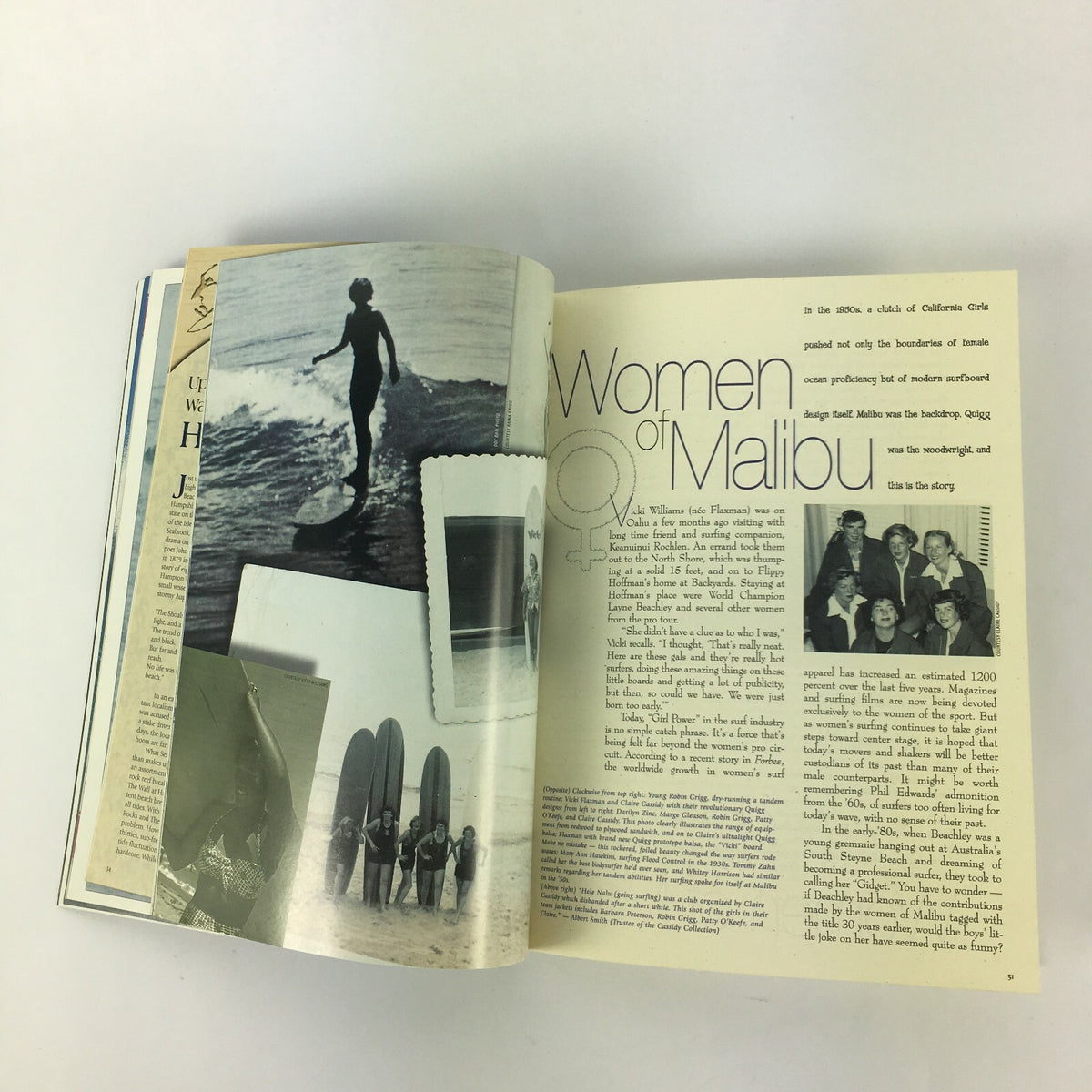 June 1999 Longboard Magazine Malibu Women Surf Collecting A Day in the Life
