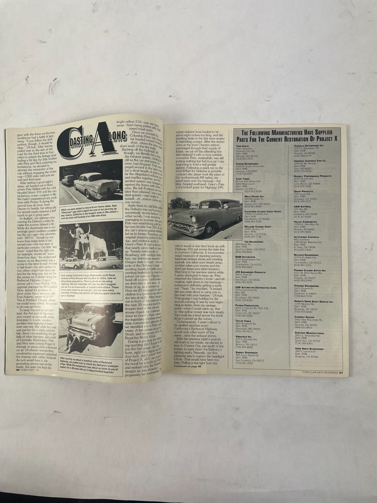 February 1994 Hot Rodding Magazine New 'Cheap Shot' Project Series! How To: Buil