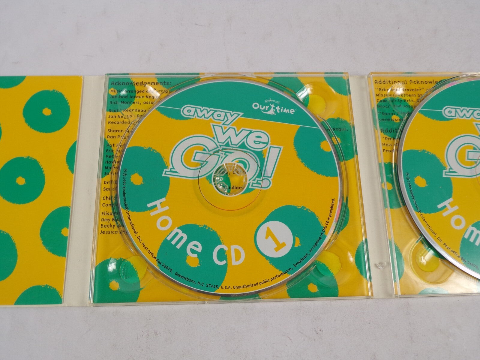 Away We Go! Our Time H-eilo Choo-Choo TTrain Sounds Riding The Rails Shiny CD#58