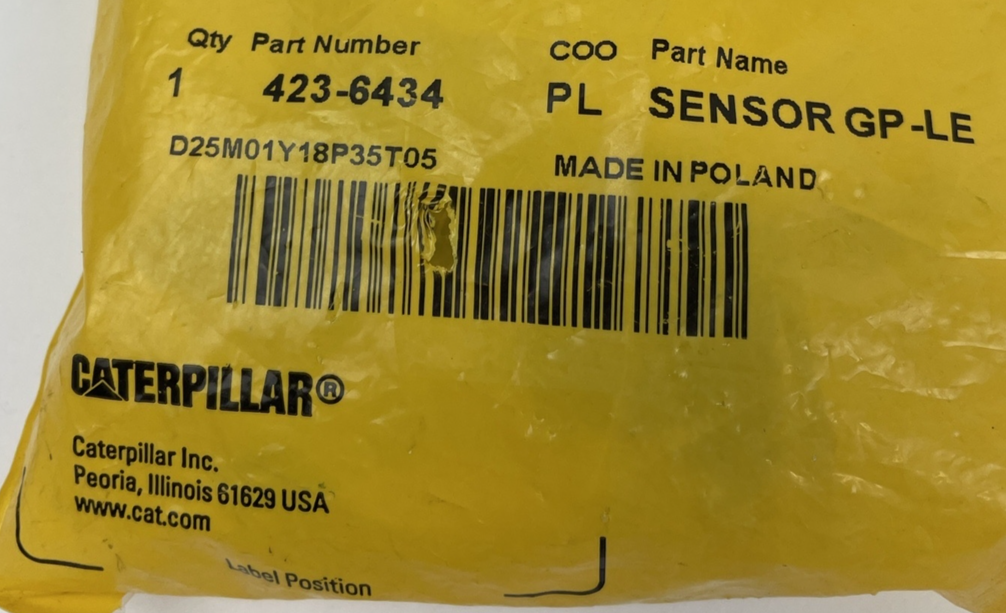 OEM CATERPILLAR Inc. CAT PL Sensor GP-LE Part No. 423-6434 NOS