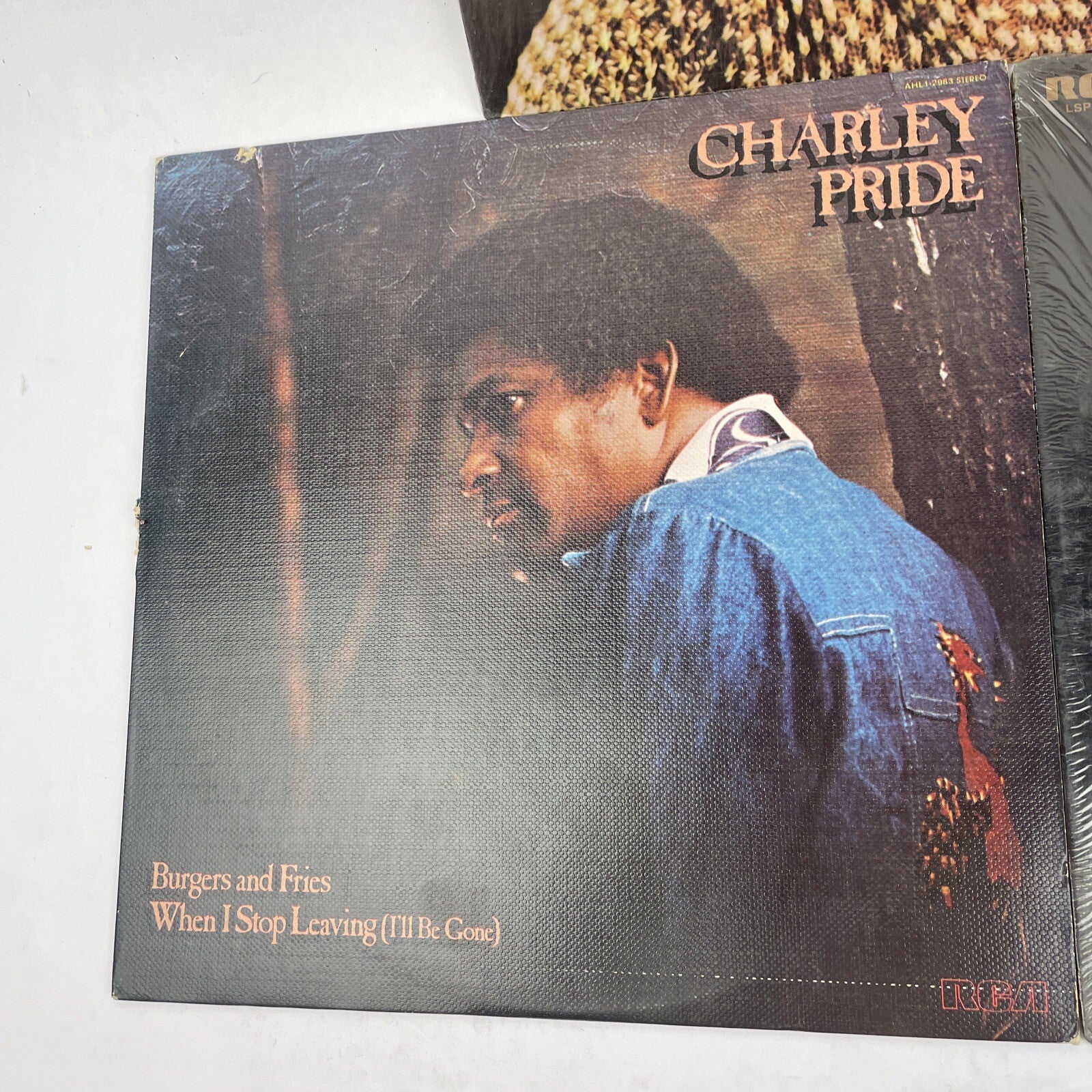 3 x CHARLIE PRIDE LP Record Lot Amazing Pride, Burgers and Fries, Songs of Pride