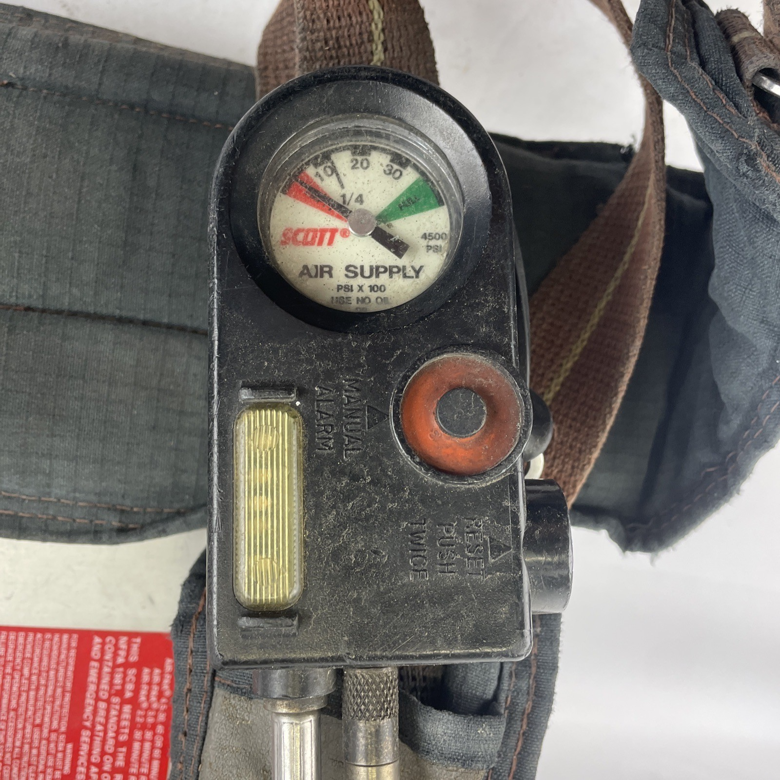 SCOTT SAFETY 4.5 4500 SCBA Air Pack Harness EZ-Flow Air Pak Plus with Sensor O