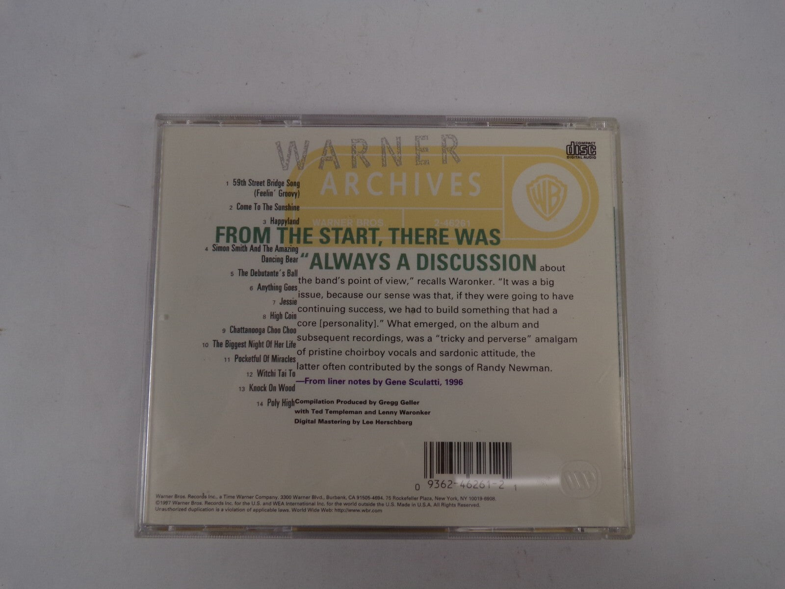Harpers Bizarre 59th Street Bridge Song Feelin Groovy CD#39