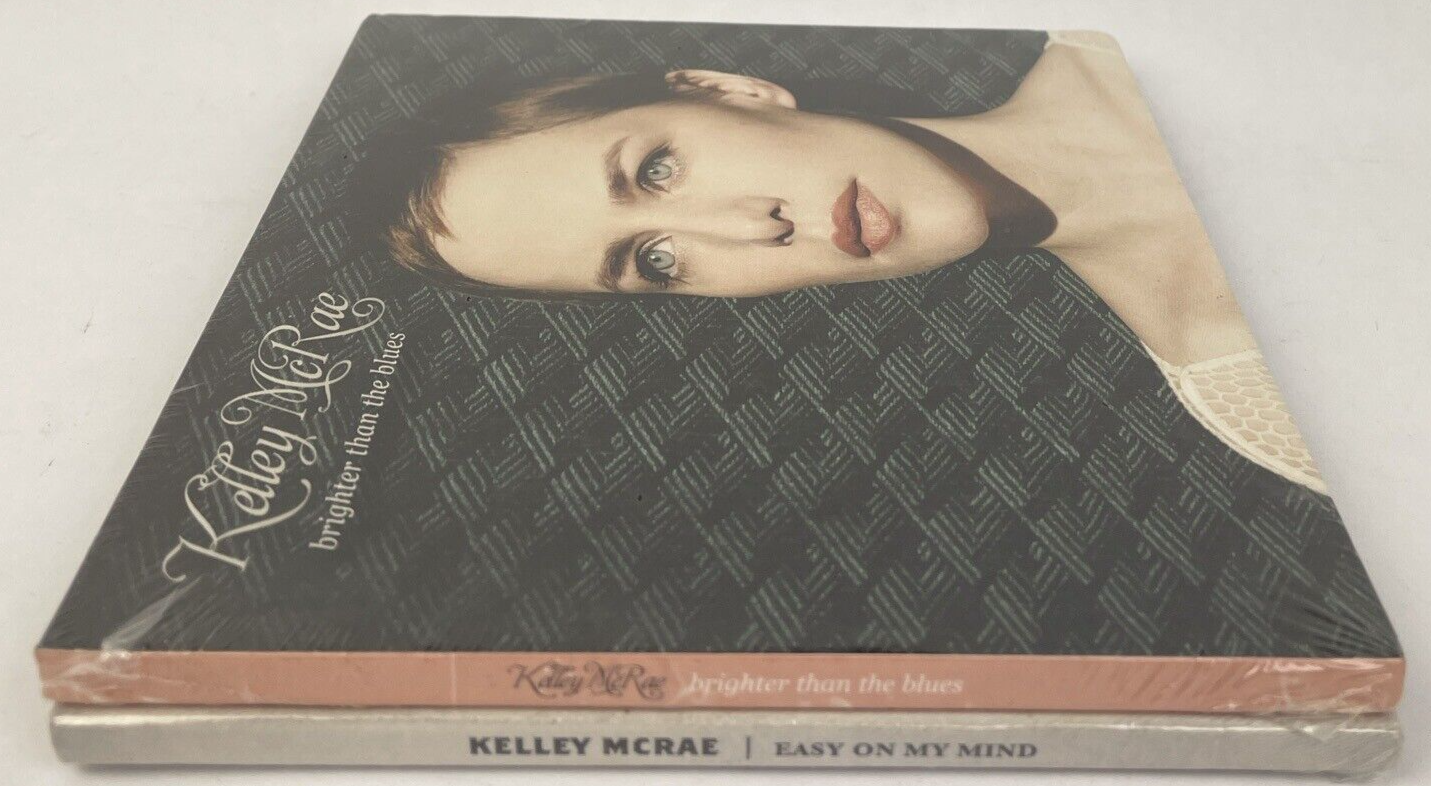 2 x Kellly McRae Audio CD Lot - Easy on my Mind 2015 - Brighter than the Blues