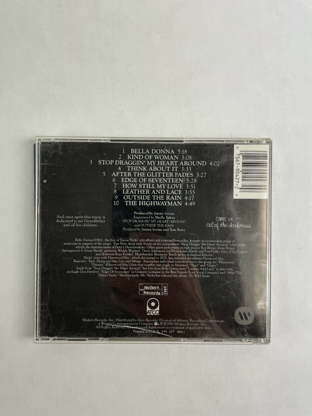 Stevie Nicks Bella Donna CD Q2