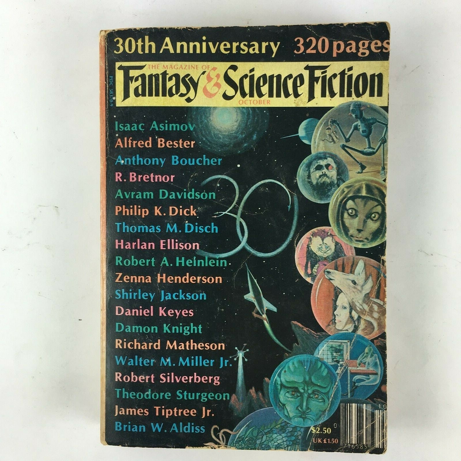 October Fantasy&Science Fiction Magazine Alfred Bester Anthony Bouher R.Bretnor