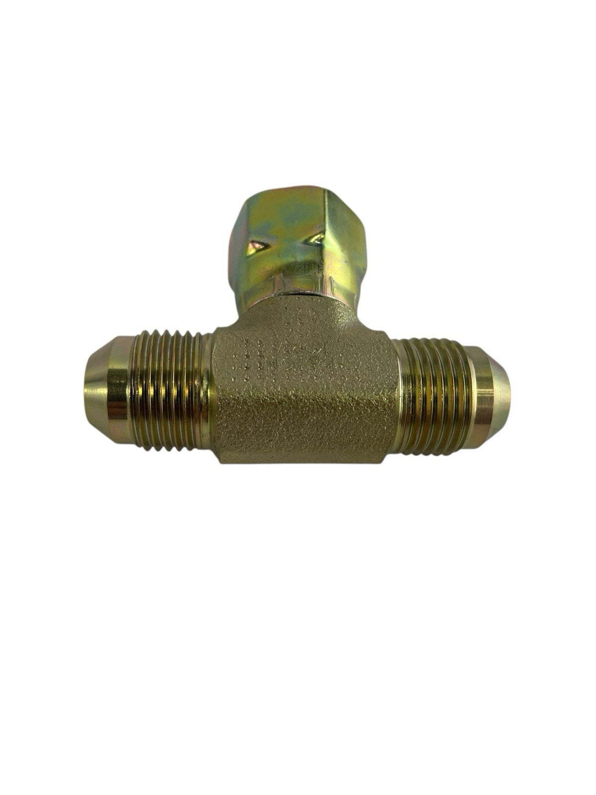 1/2" JIC Swivel Nut Branch #8 Tee 3/4"-16 thread Male x Female hydraulic fitting