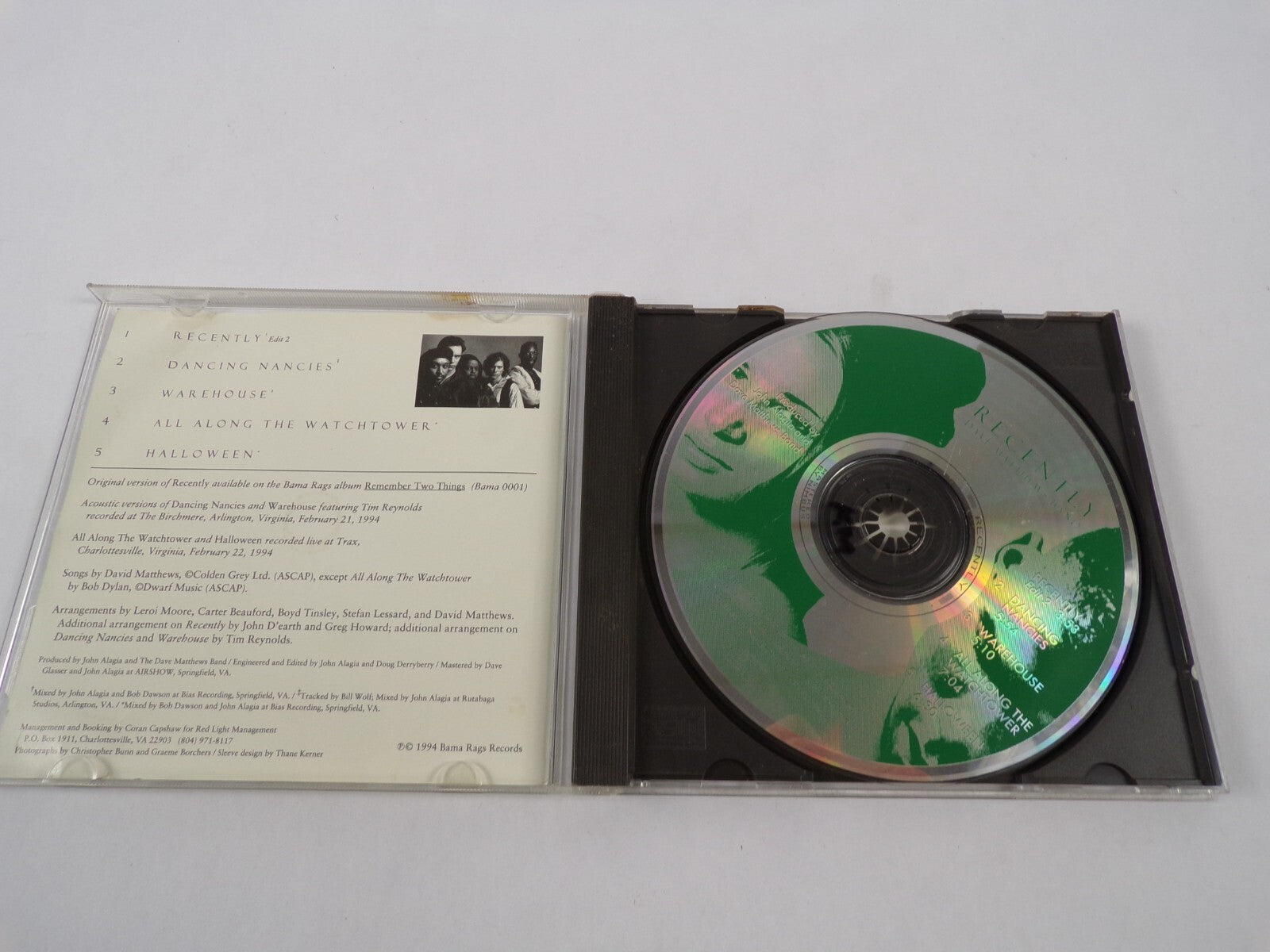 Recintly Dave Matthews Band Recently Dancing Nancies Warehose Along The CD#59