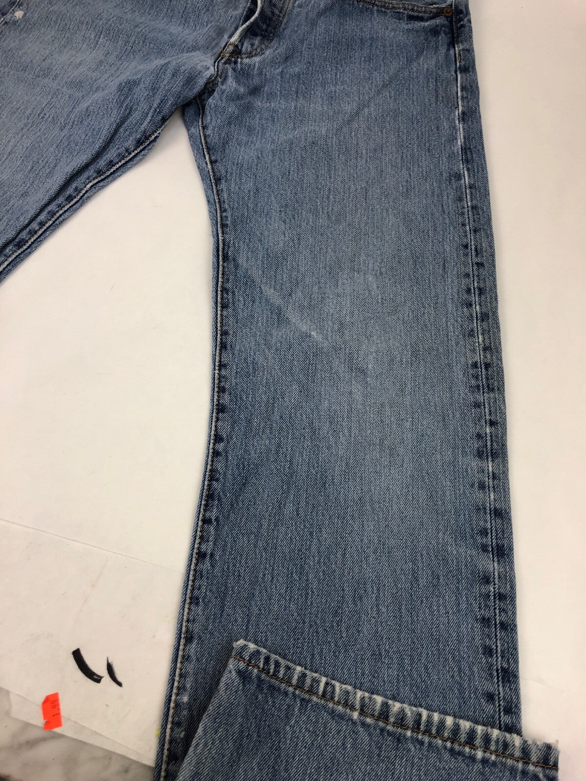 Vintage Levi 501 Jeans Red Tab Blue Straight Button Fly (Patch W31L34) W 31 L 33
