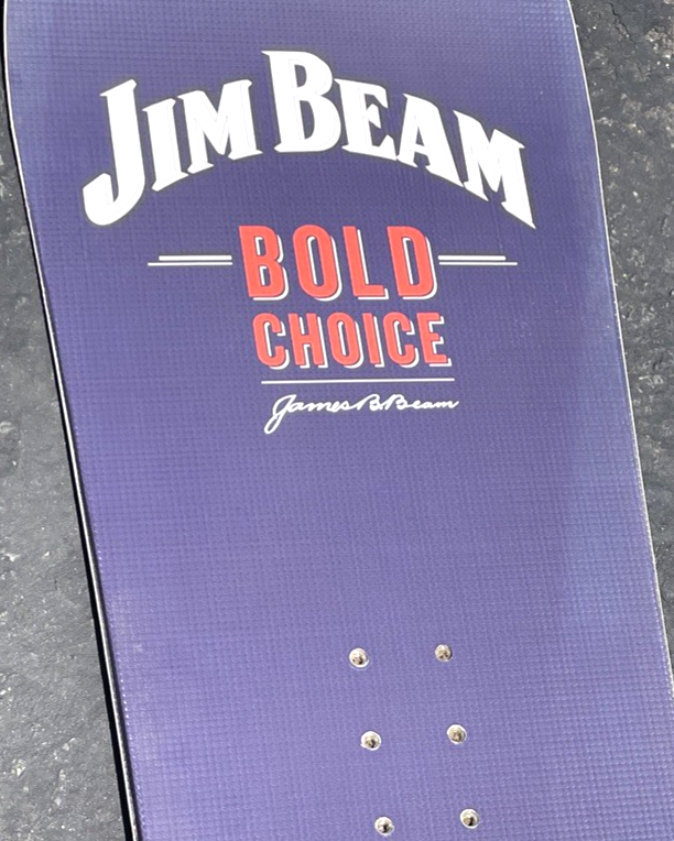 JIM BEAM Genuine Whiskey 152 cm Promotional Snowboard James B. Beam Bold Choice