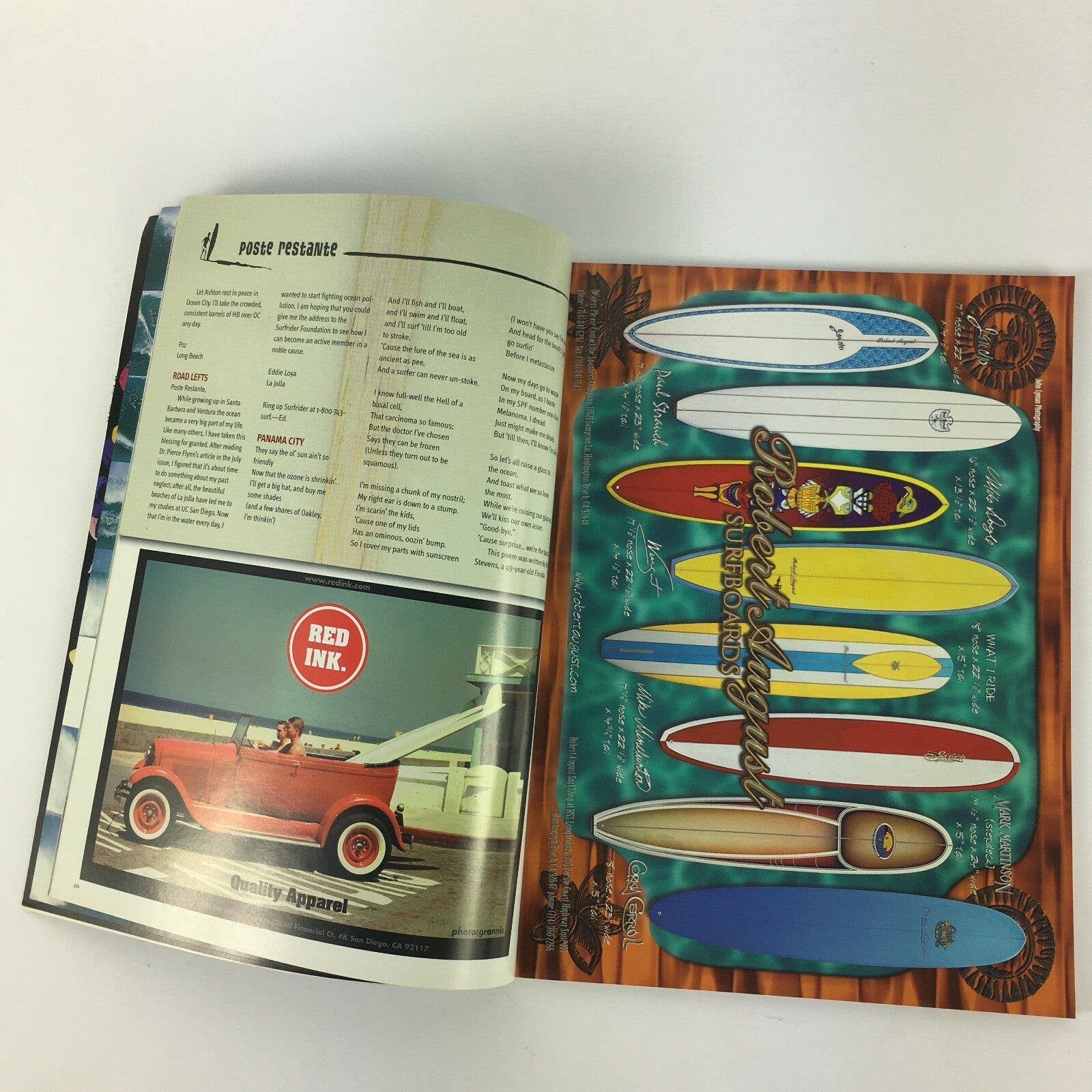 February 1999 Longboard Magazine Baja with New World Champ Joel Tudor