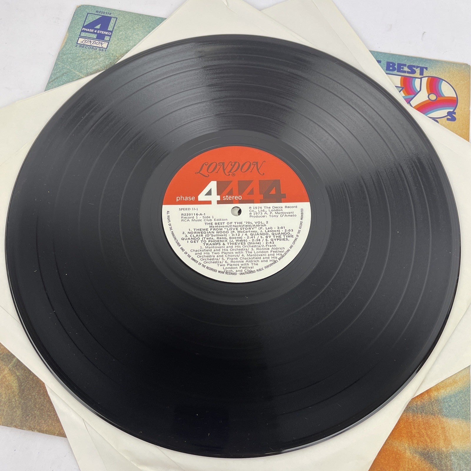 Mantovani, Frank Chacksfield, Ronnie Aldrich – The Best Of The '70s Vol. 2 LP