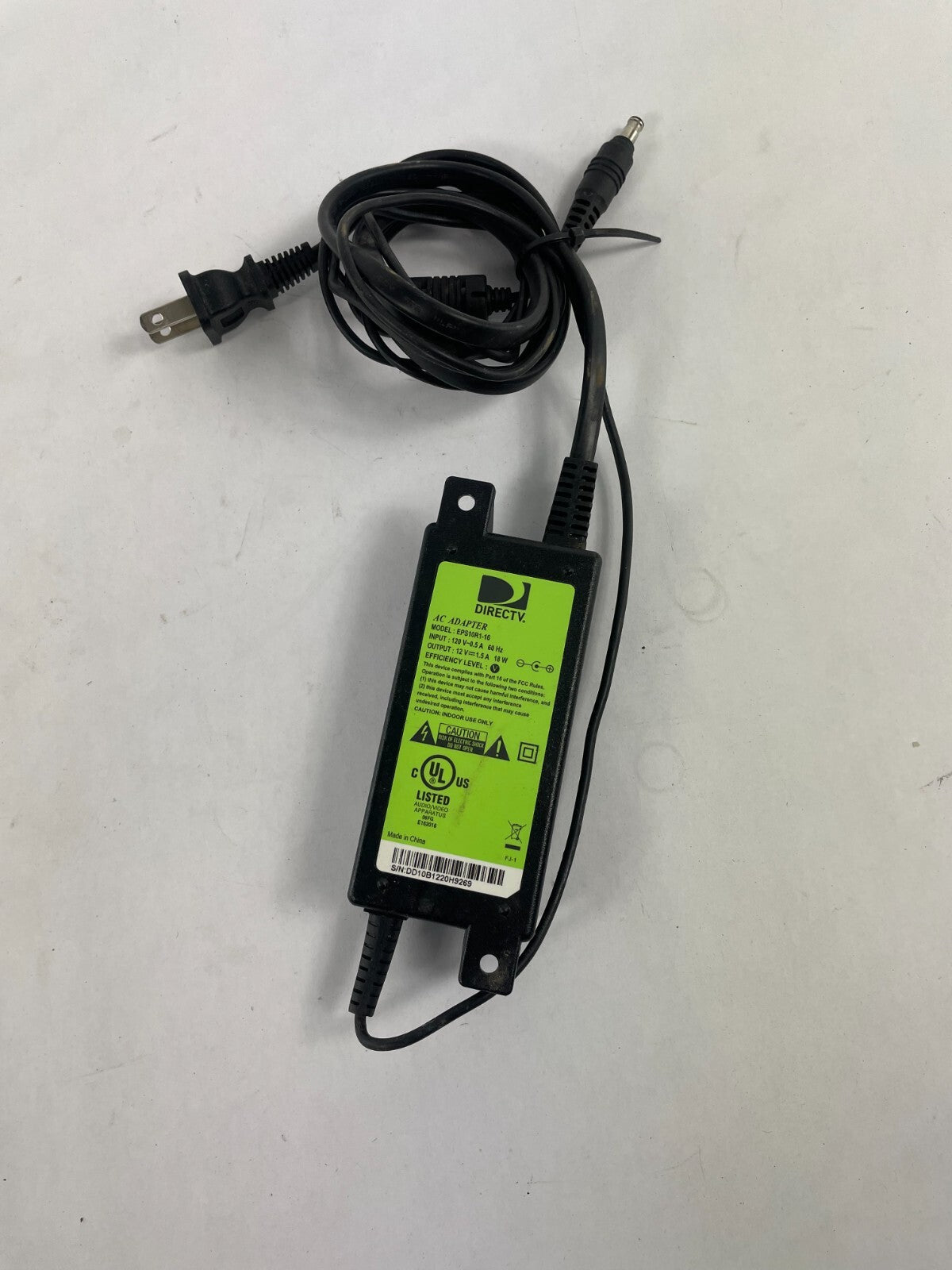 Geniune DIRECTV EPS10R1-16 Output 12V 1.5A Power Supply Adapter B01
