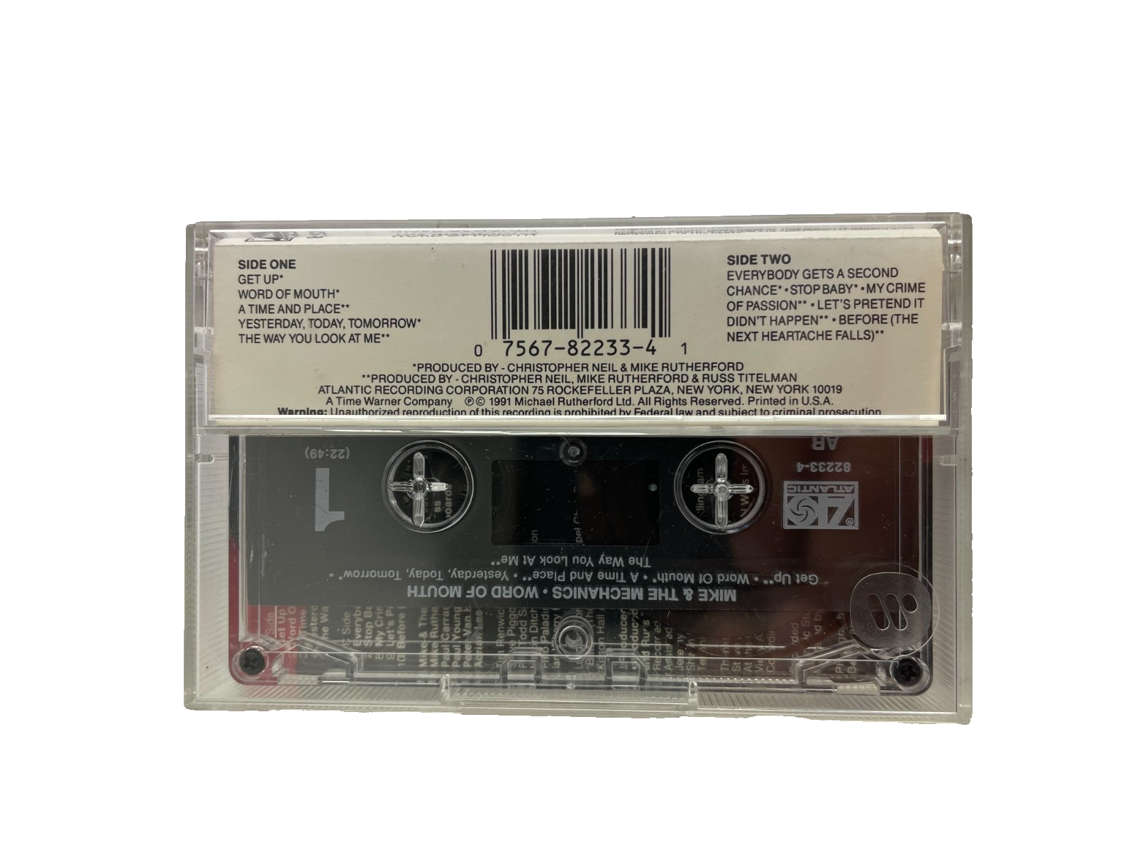 Mike & The Mechanics Word of Mouth Get Up A Time And Place #Cassette