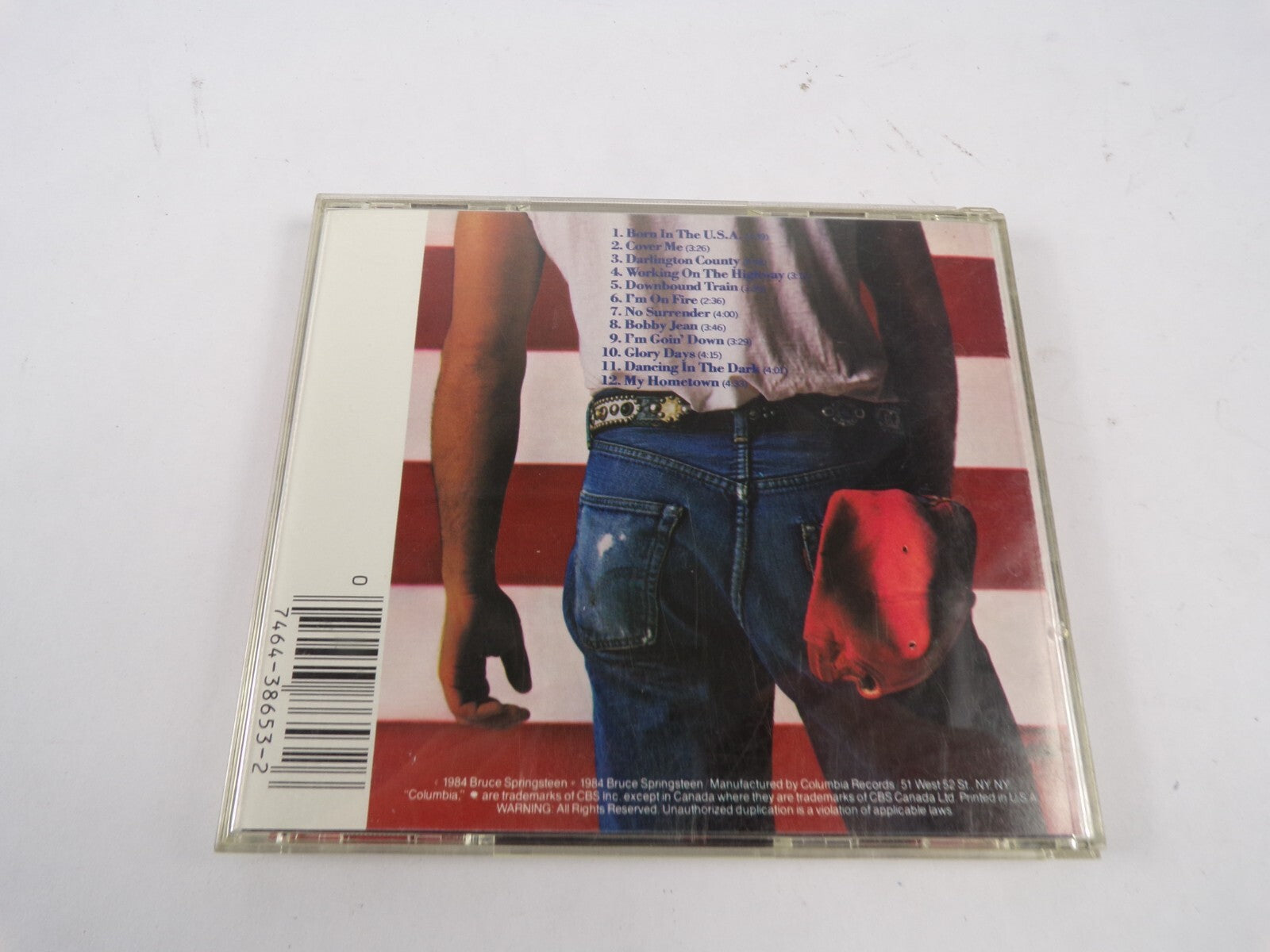 Born In The USA Bruce Springsteen Columbia Cover Me Bobby Jean Glory Days CD#61