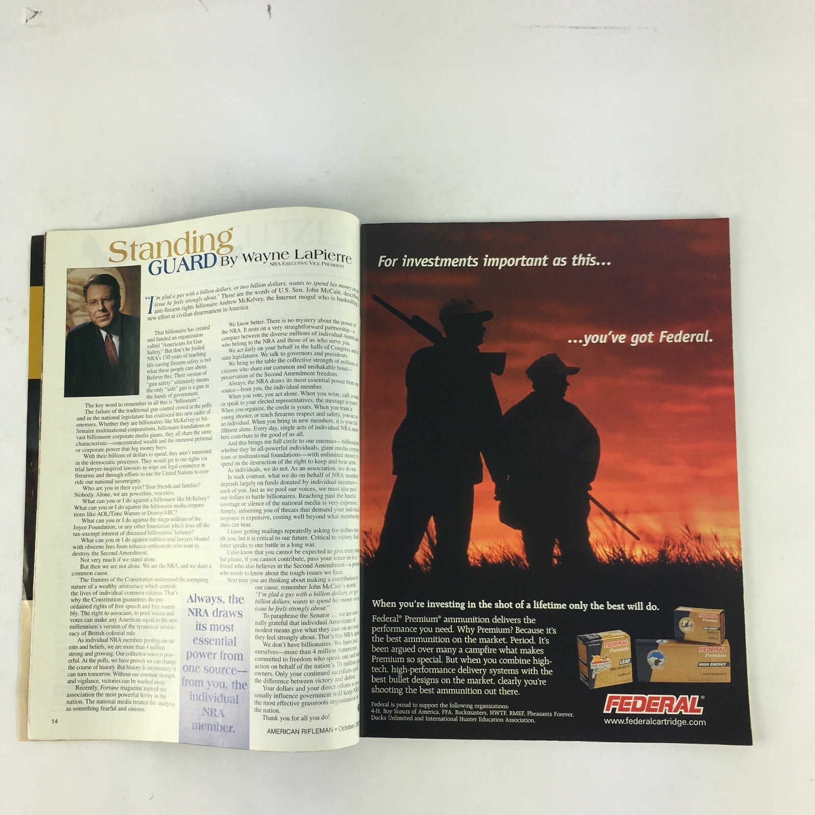 October 2001 American Rifleman Magazine American CZ'S Classics 