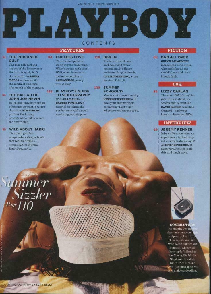 PLAYBOY Magazine - JULY/AUGUST 2015 - SUMMER SEX & SUN SPECIAL 