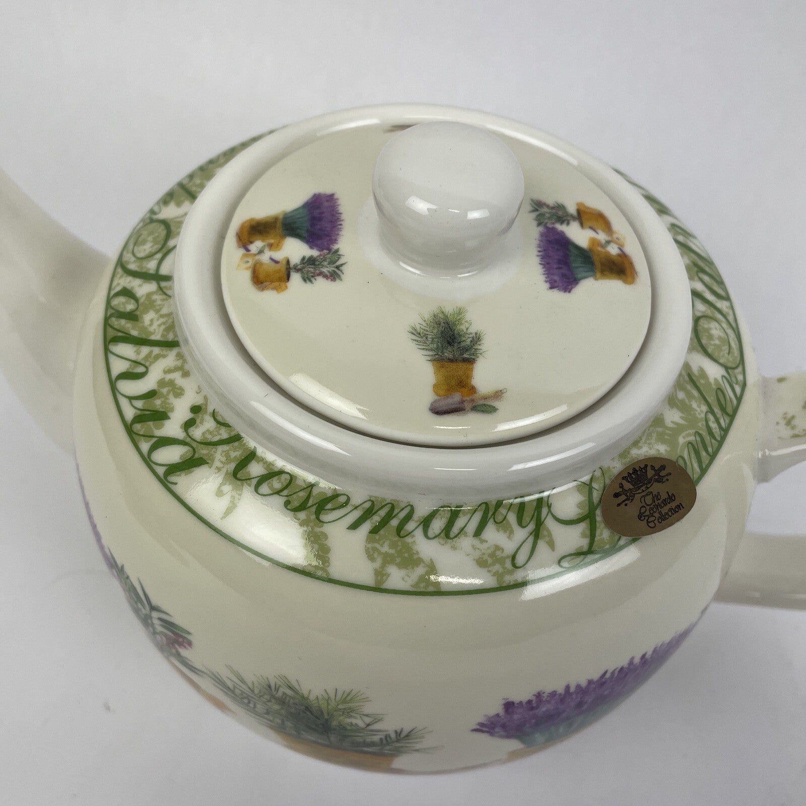 Windsor UK The Leonardo Collection Lavender Spice Decorative Teapot 5.5" Tall