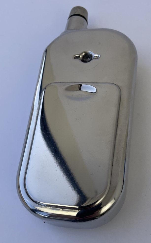 Vintage Cell Phone Hip Alcohol Whiskey Fuel Hidden Flask 4 oz Stainless Steel