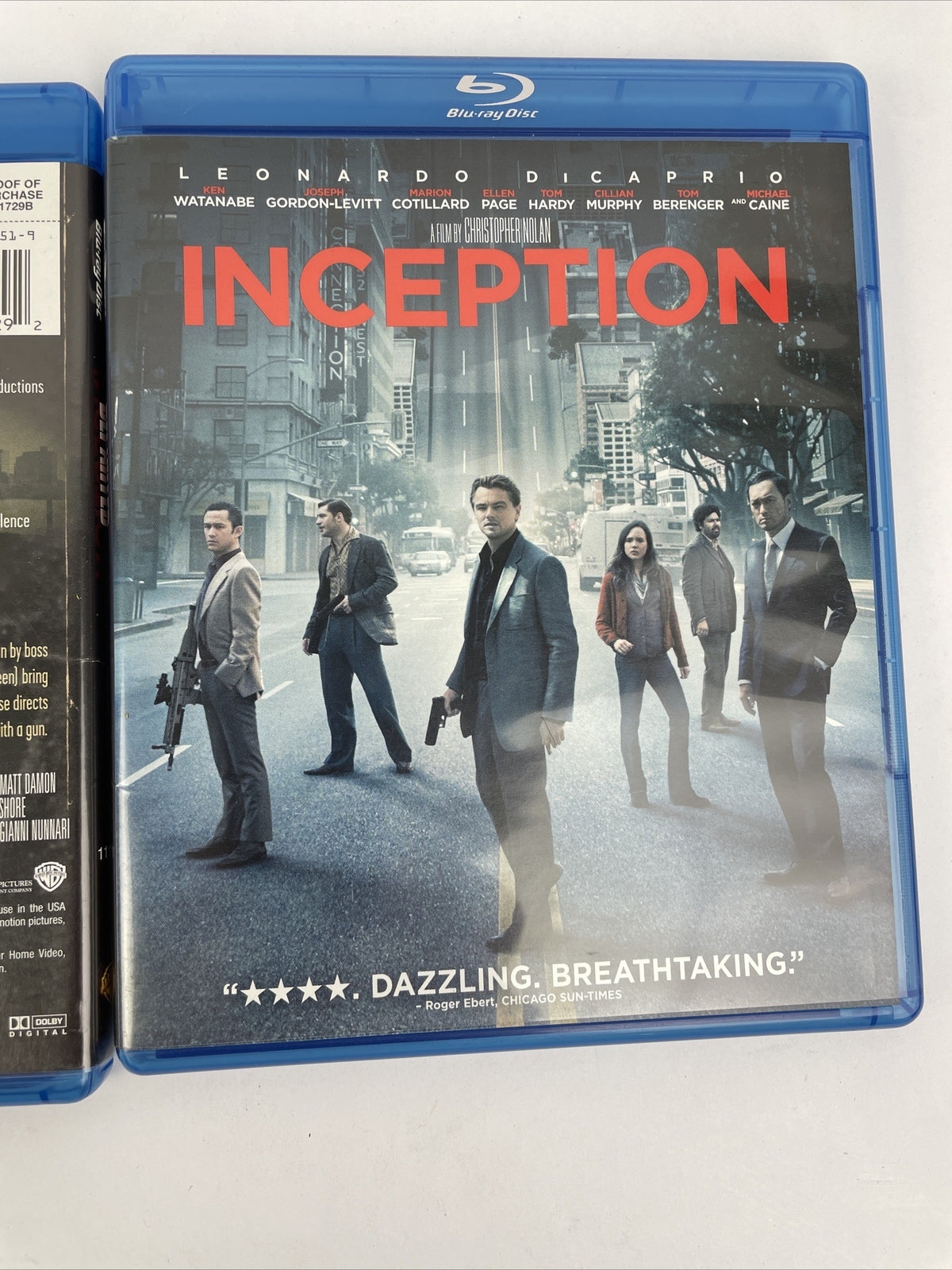 2 x Leonardo Dicaprio Blu-ray Video Lot of 2 - The Departed and Inception - MINT
