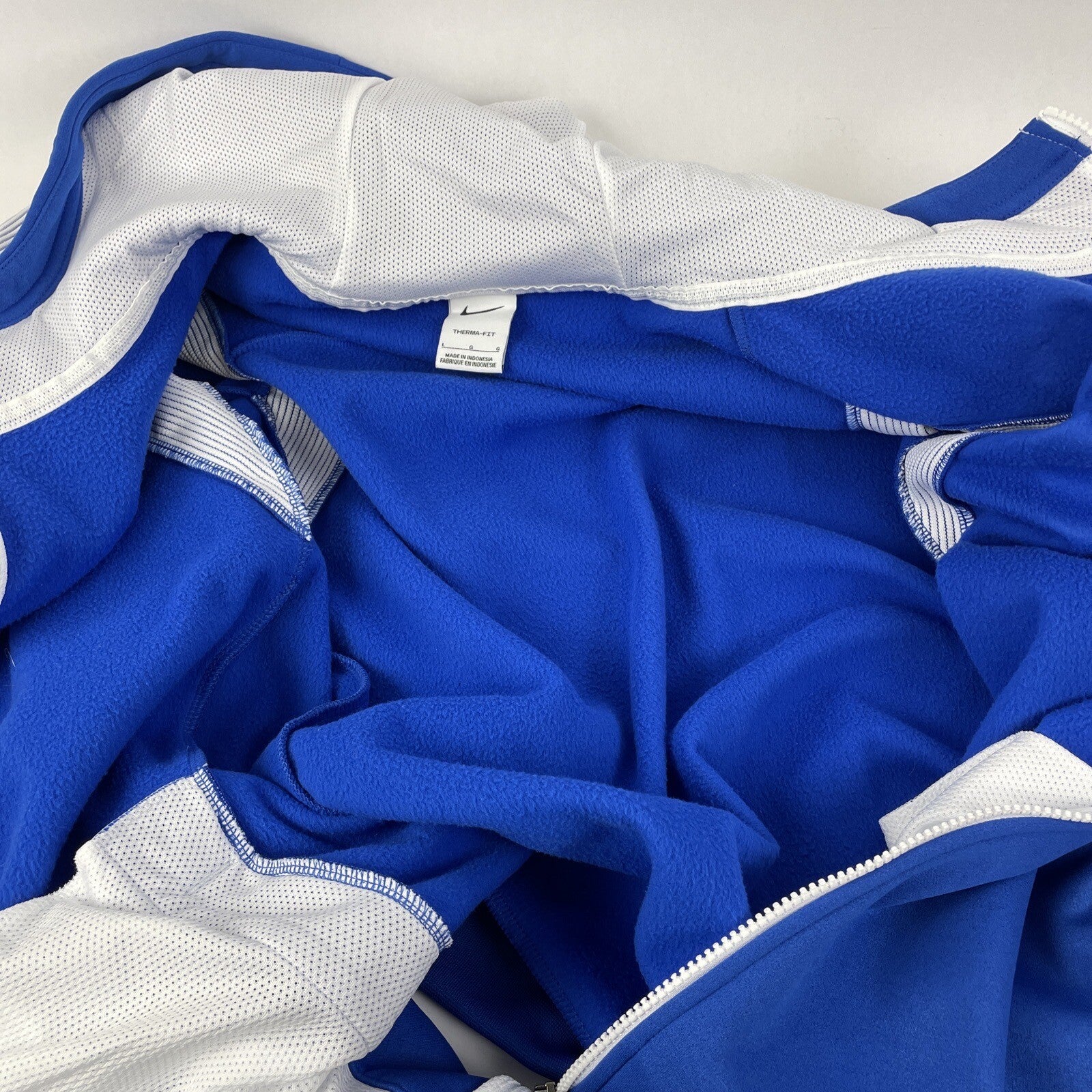 Nike Therma Fit On-Field Hoodie Mens Large Royal Blue White Full Zip TEAM USA