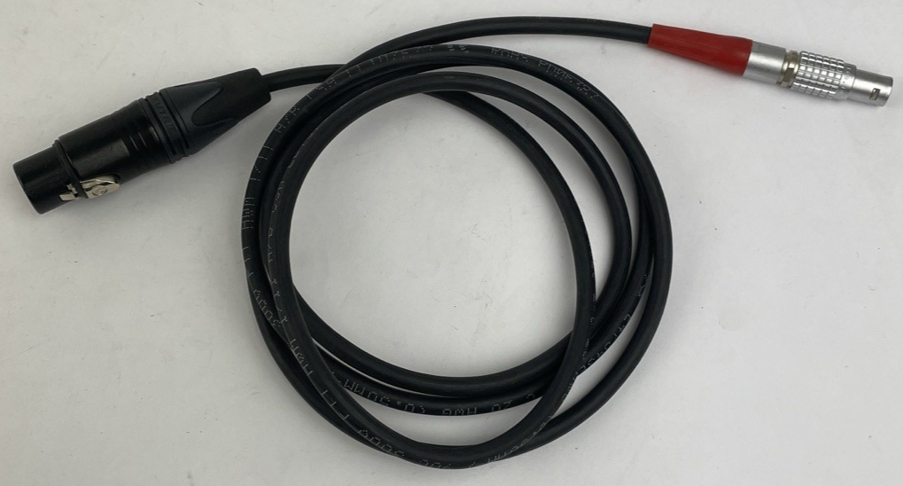 LEMO 2 PIN FGG.1B Male to  4-pin XLR Male Black GLD Neutrik Cable Connection 60"